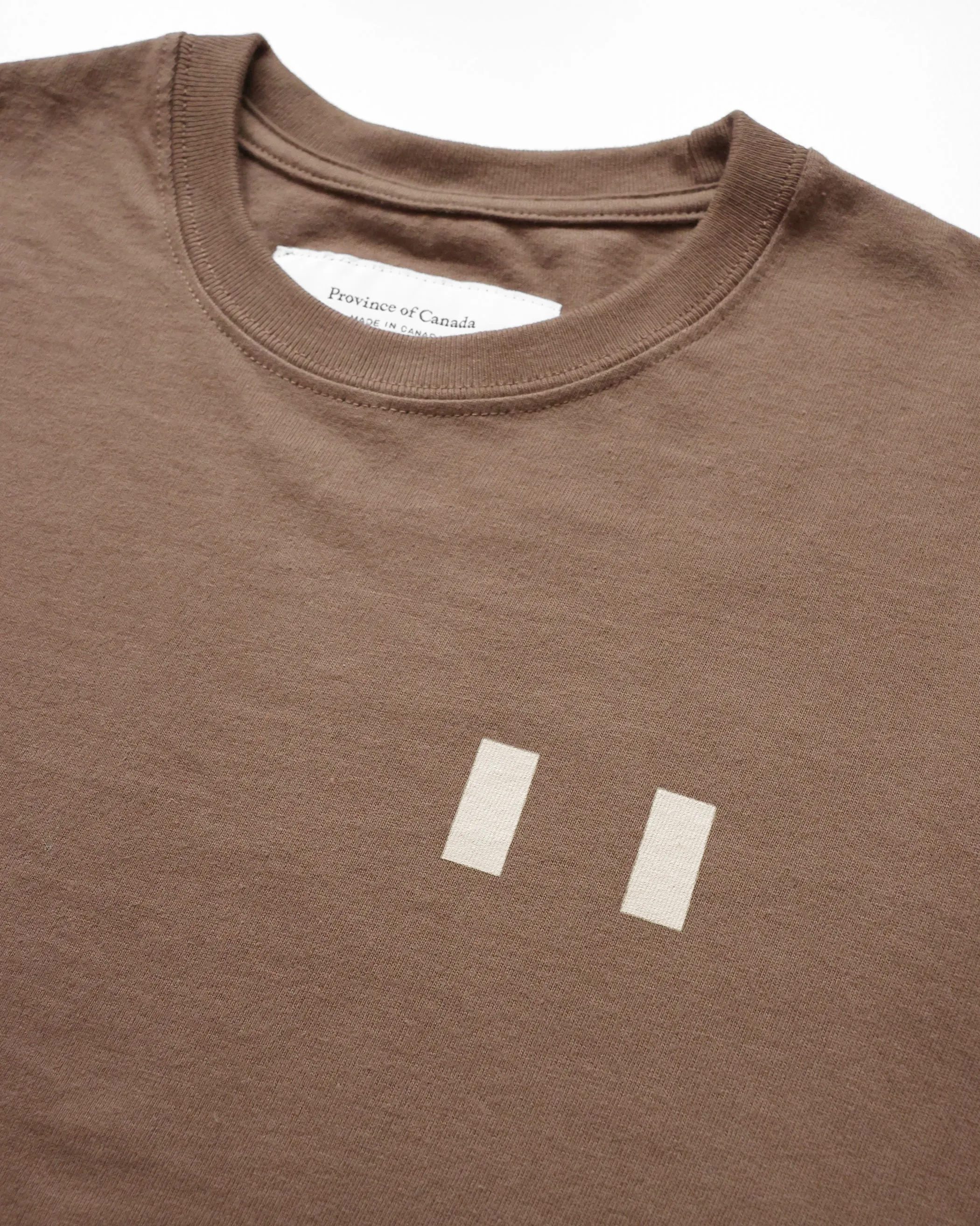 Flag Long Sleeve Tee Cocoa - Unisex sold by Province of Canada product image thumbnail 3