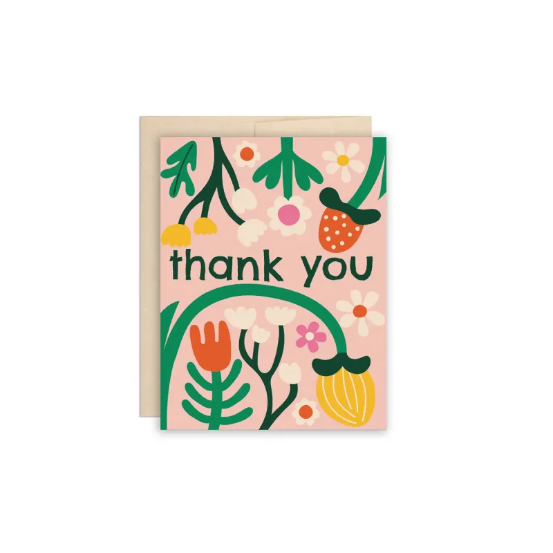 Thank You Flower Garden Card sold by Province of Canada