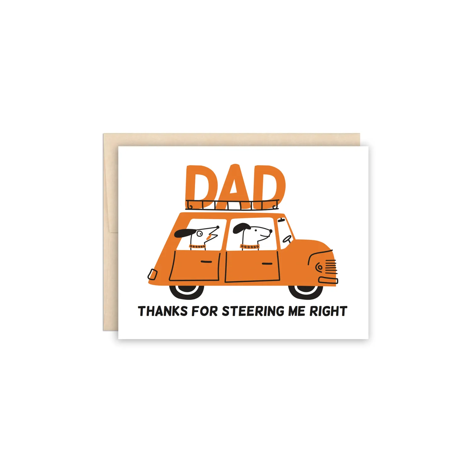 Dog Driver Father's Day Greeting Card sold by Province of Canada