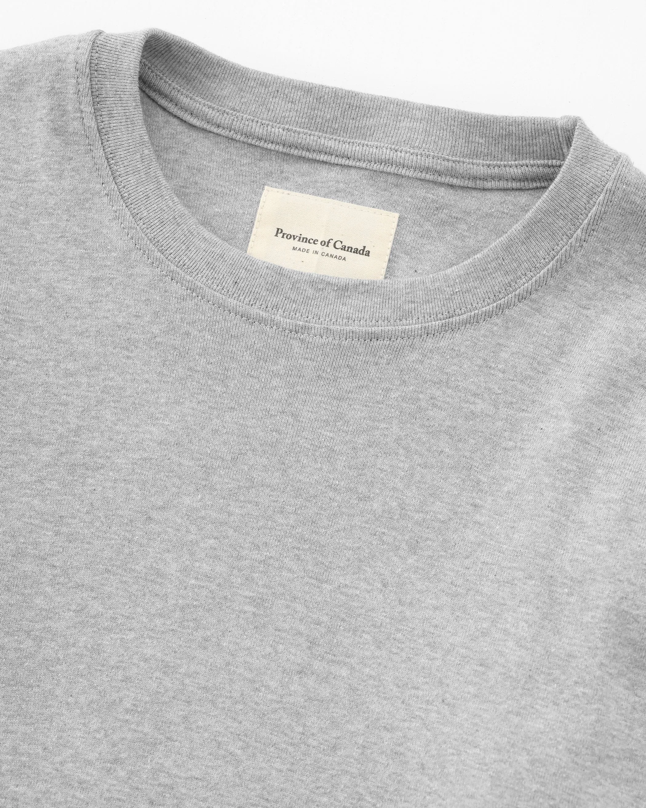 Fine Ribbed Long Sleeve Tee Heather Grey - Unisex sold by Province of Canada product image thumbnail 4