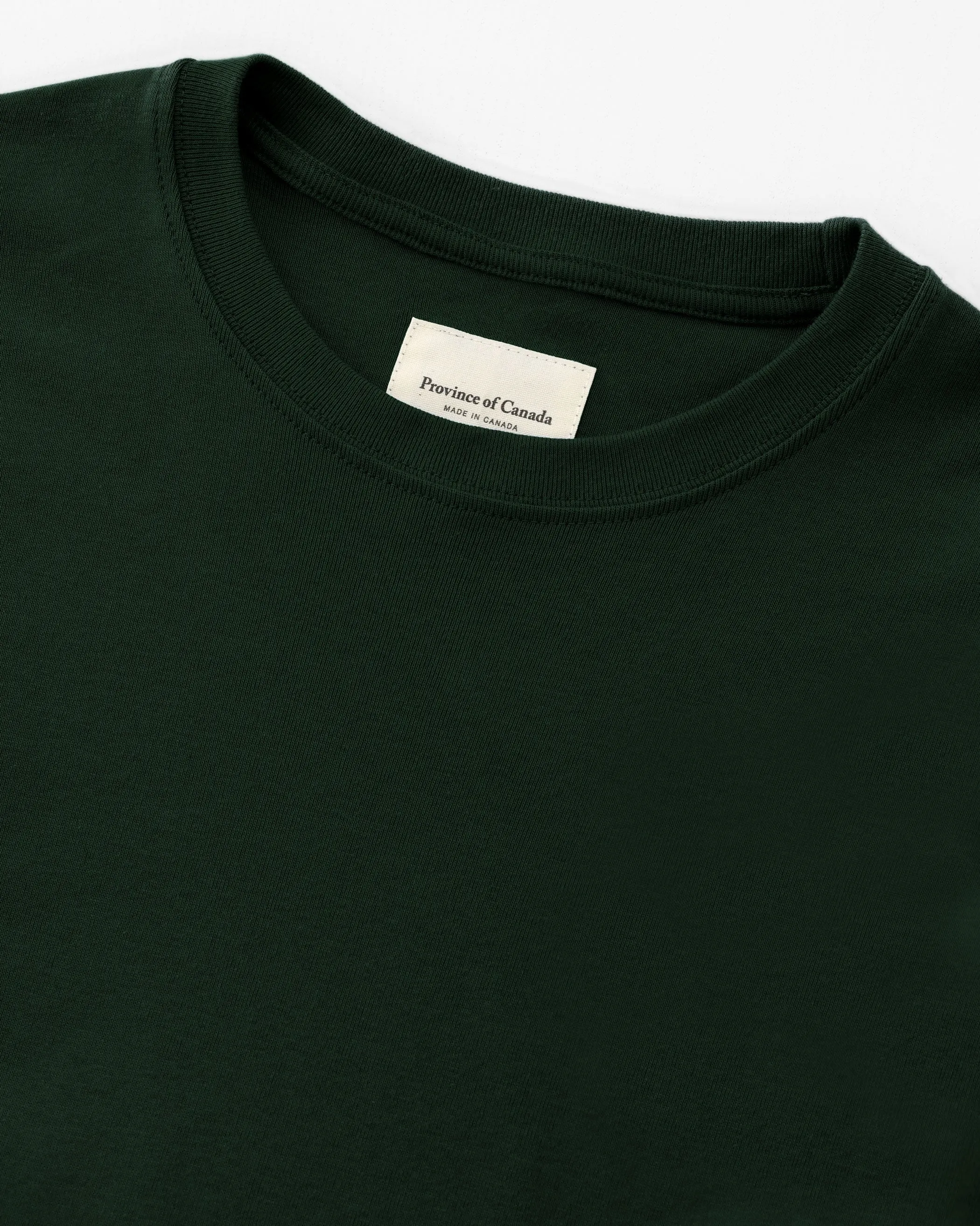 Fine Ribbed Long Sleeve Tee Forest - Unisex sold by Province of Canada product image thumbnail 4