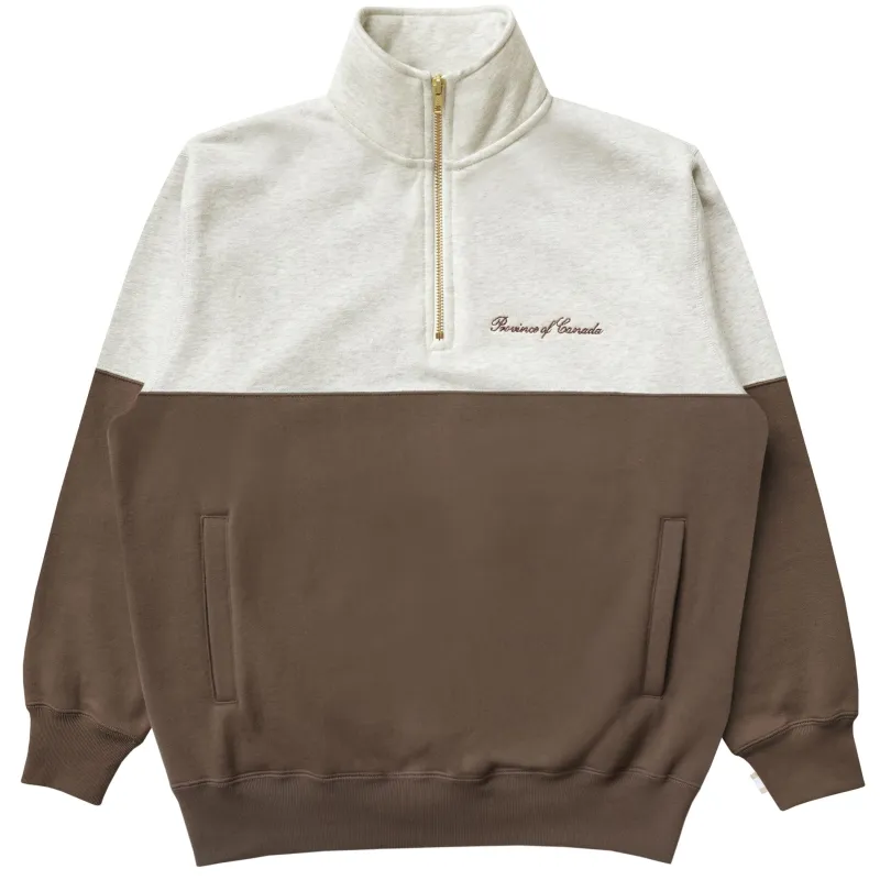 Club Fleece Half Zip Chestnut - Unisex sold by Province of Canada