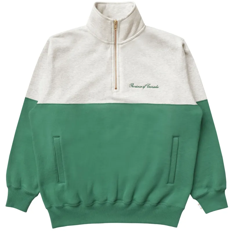Club Fleece Half Zip Green - Unisex sold by Province of Canada