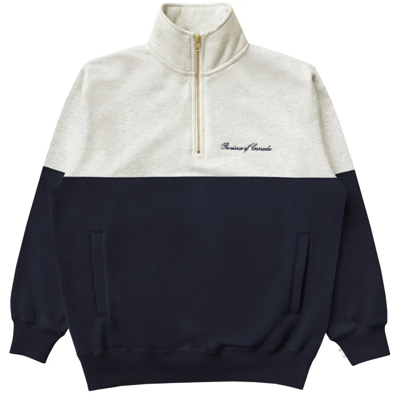 Club Fleece Half Zip Navy - Unisex sold by Province of Canada
