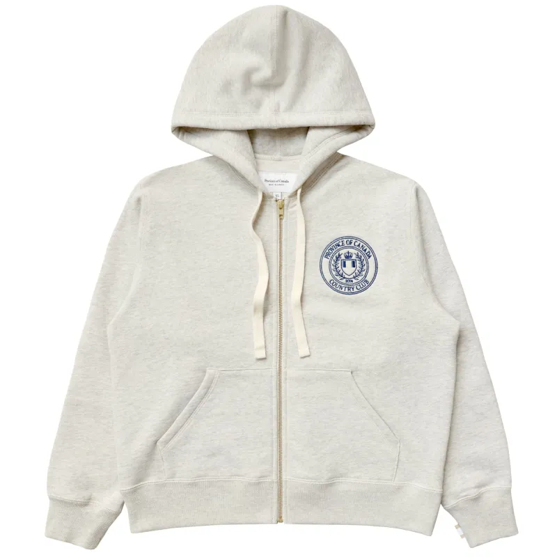 Country Club Fleece Zip Hoodie Eggshell - Unisex sold by Province of Canada