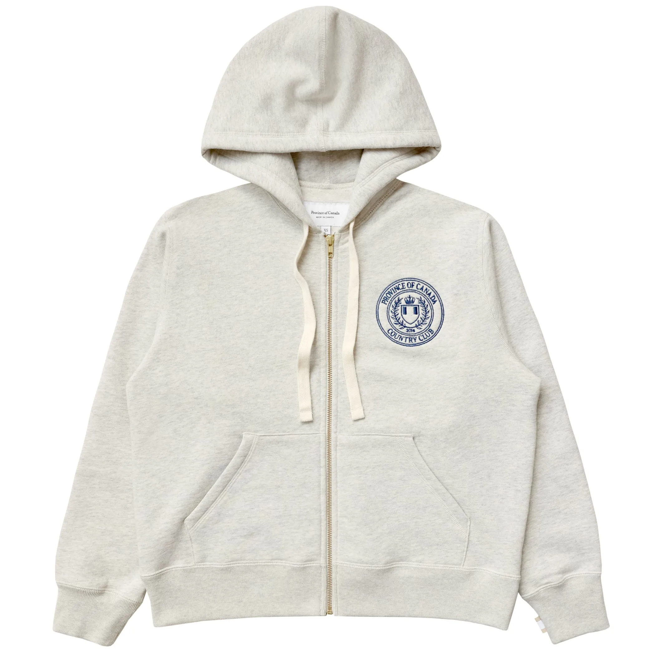 Country Club Fleece Zip Hoodie Eggshell - Unisex sold by Province of Canada