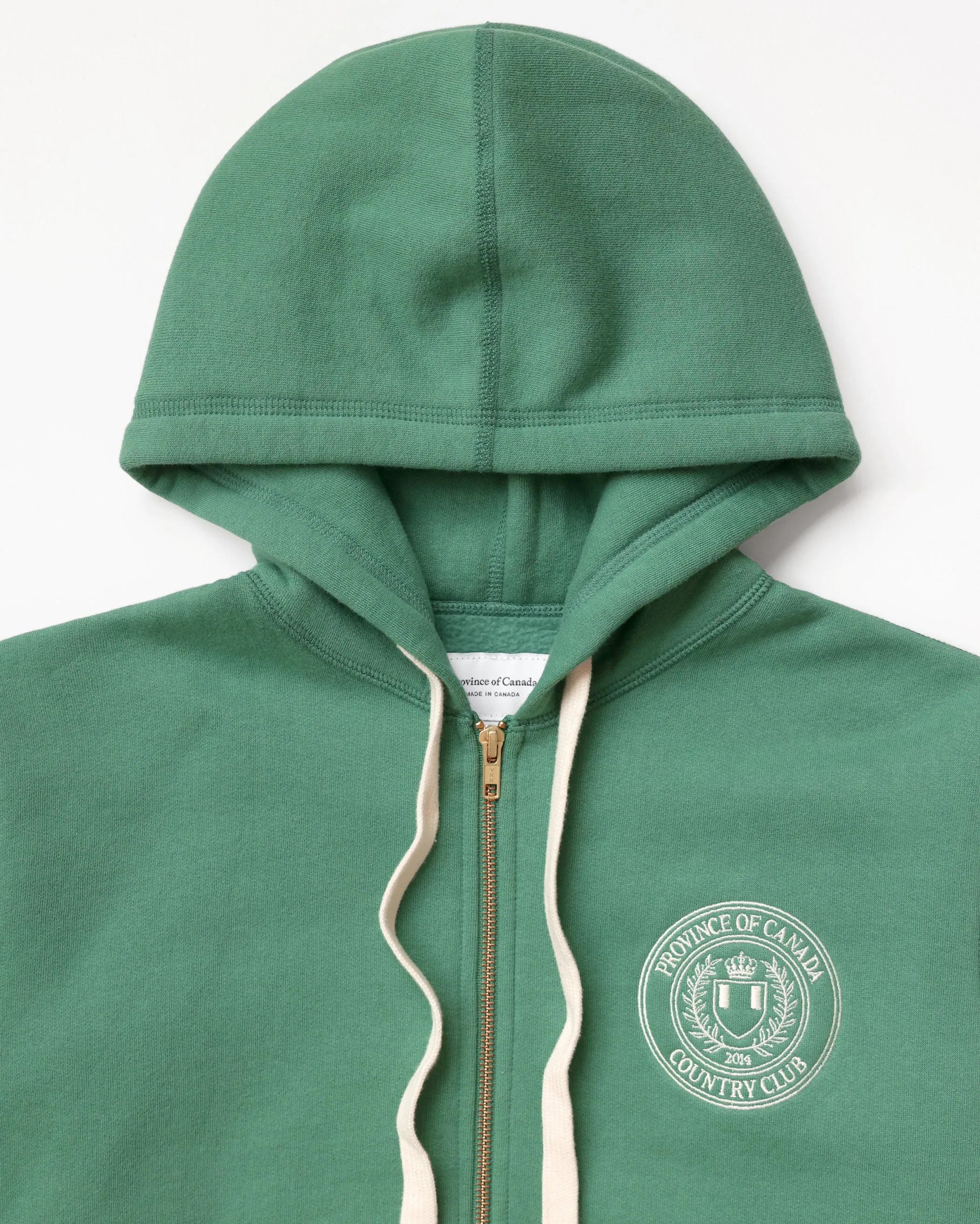 Country Club Fleece Zip Hoodie Green - Unisex sold by Province of Canada product image thumbnail 4