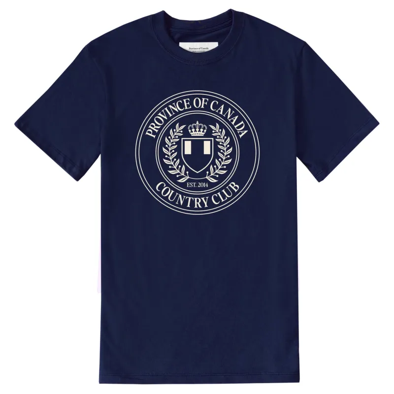 Country Club Tee Navy - Unisex sold by Province of Canada