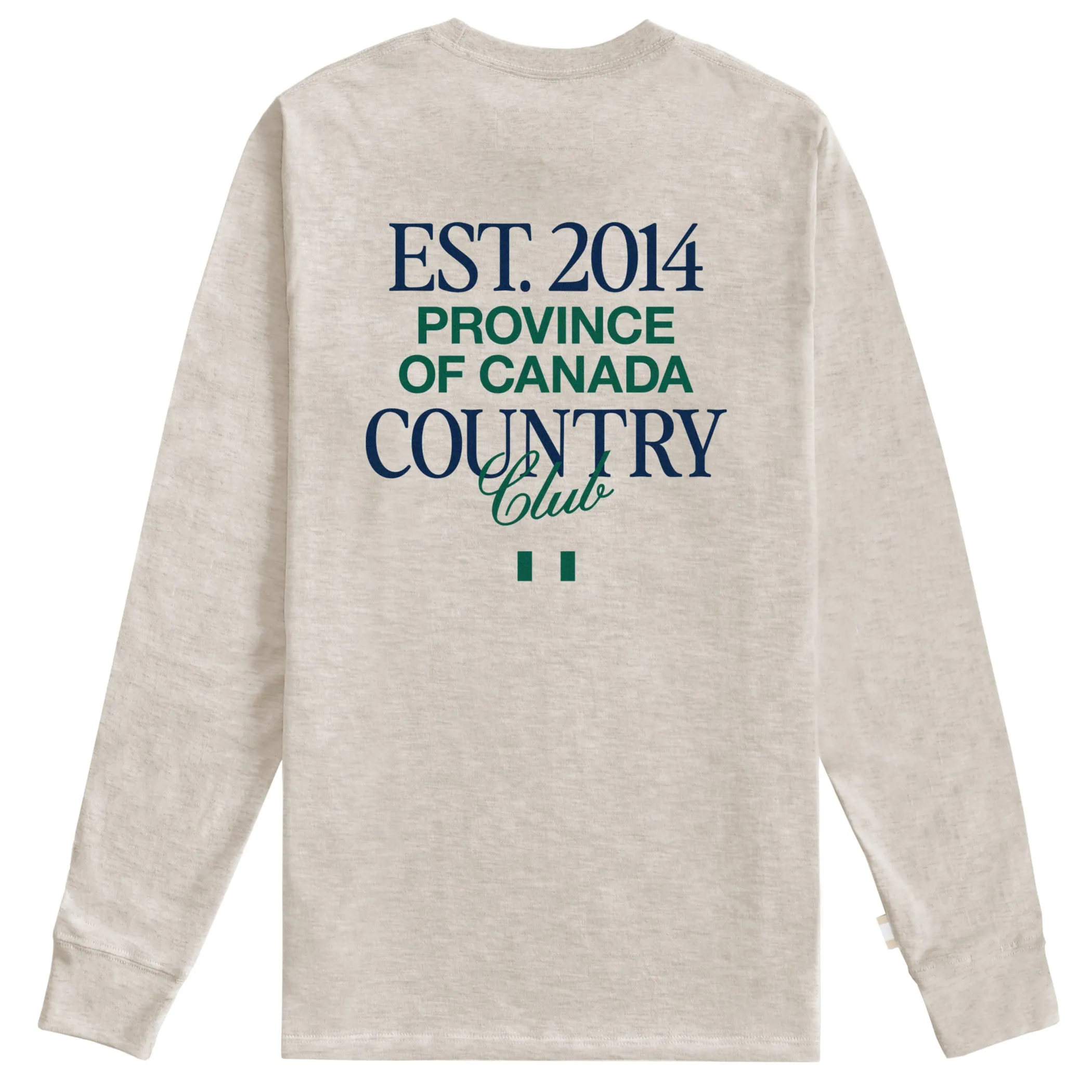 Country Club Long Sleeve Tee Oatmeal - Unisex sold by Province of Canada product image thumbnail 4