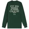 Country Club Long Sleeve Tee Forest - Unisex sold by Province of Canada