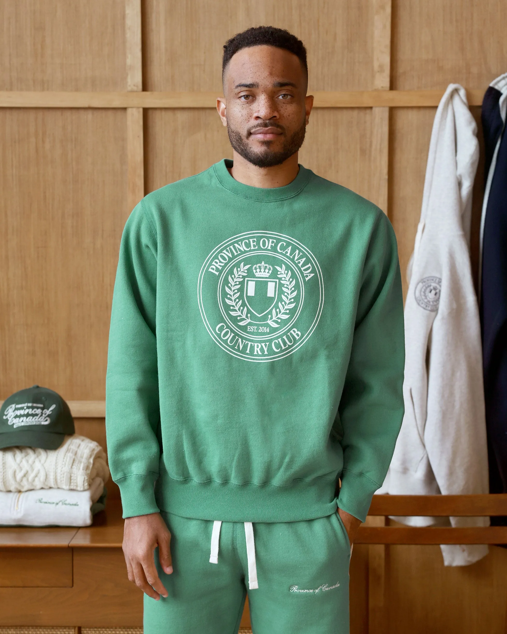 Country Club Fleece Sweatshirt Green - Unisex sold by Province of Canada product image thumbnail 2