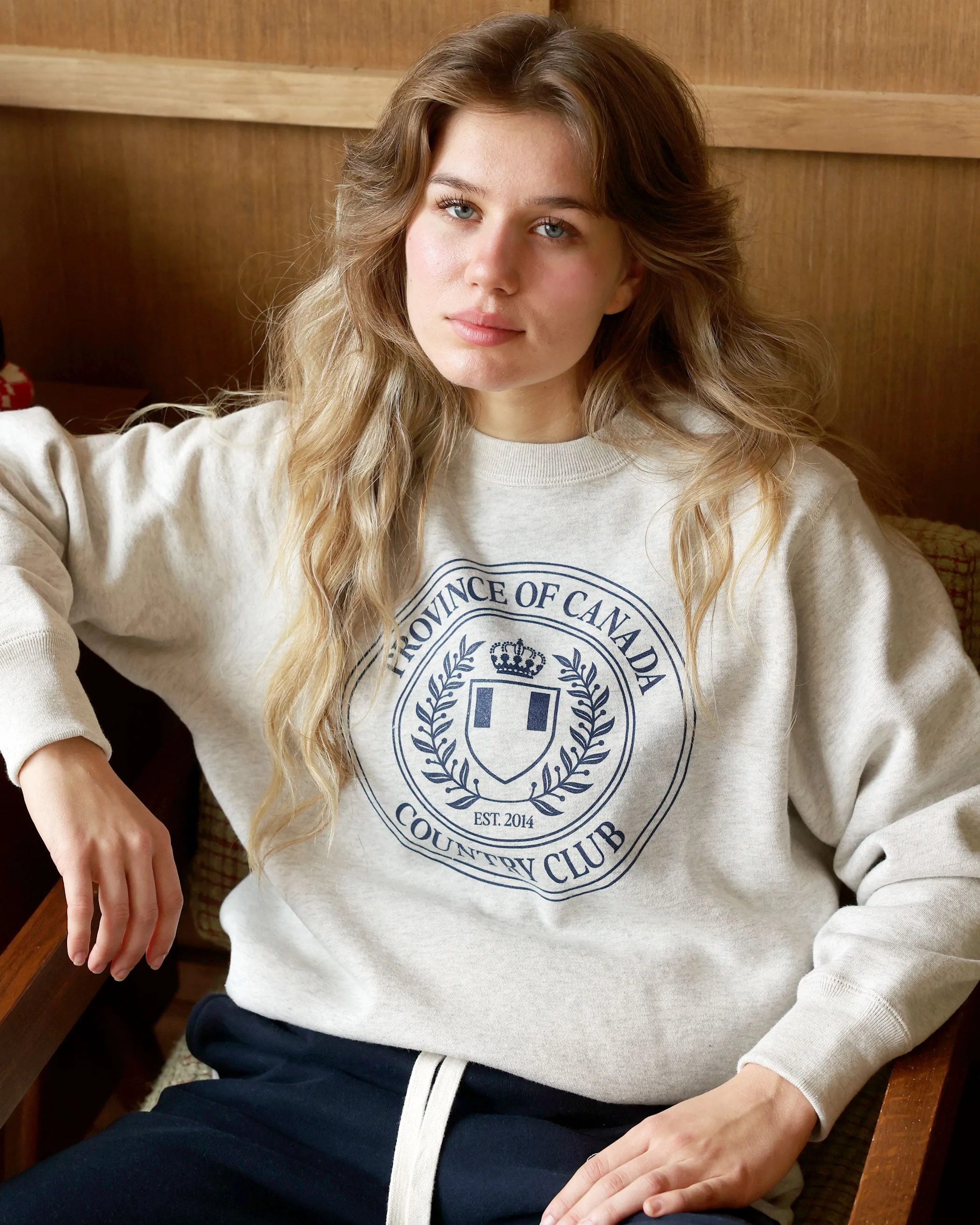 Country Club Fleece Sweatshirt Eggshell - Unisex sold by Province of Canada product image thumbnail 2