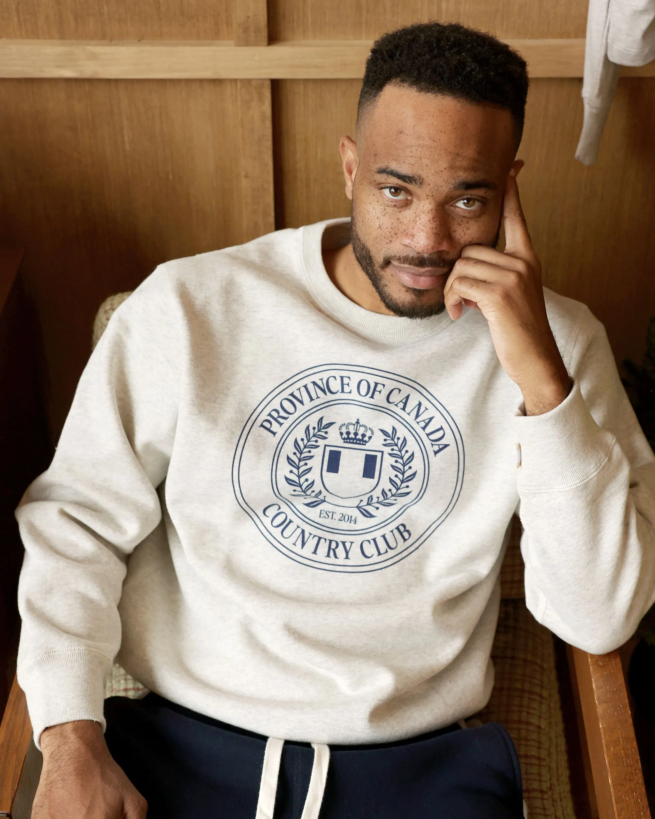 Country Club Fleece Sweatshirt Eggshell - Unisex sold by Province of Canada product image thumbnail 3