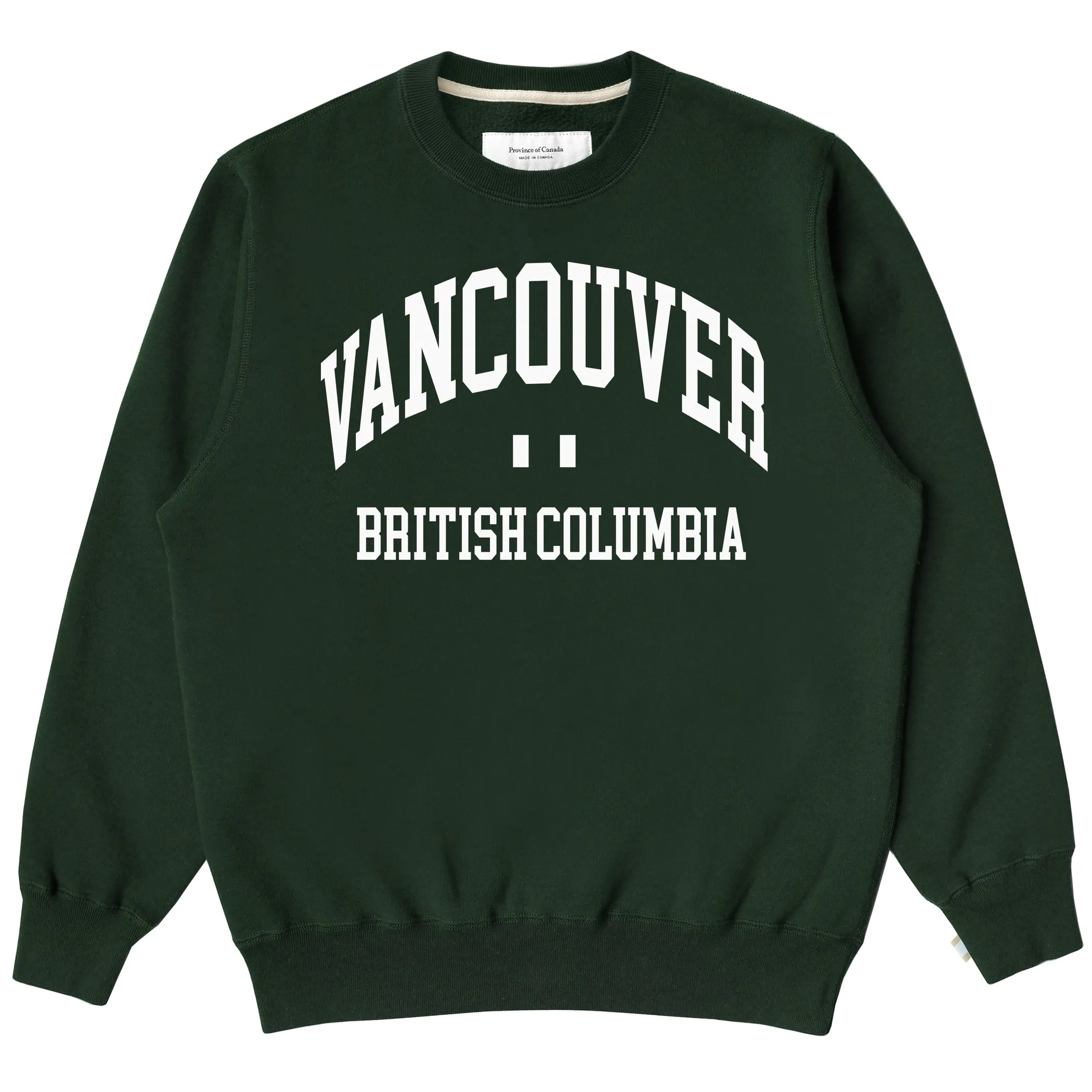 Vancouver Fleece Sweatshirt Forest - Unisex sold by Province of Canada