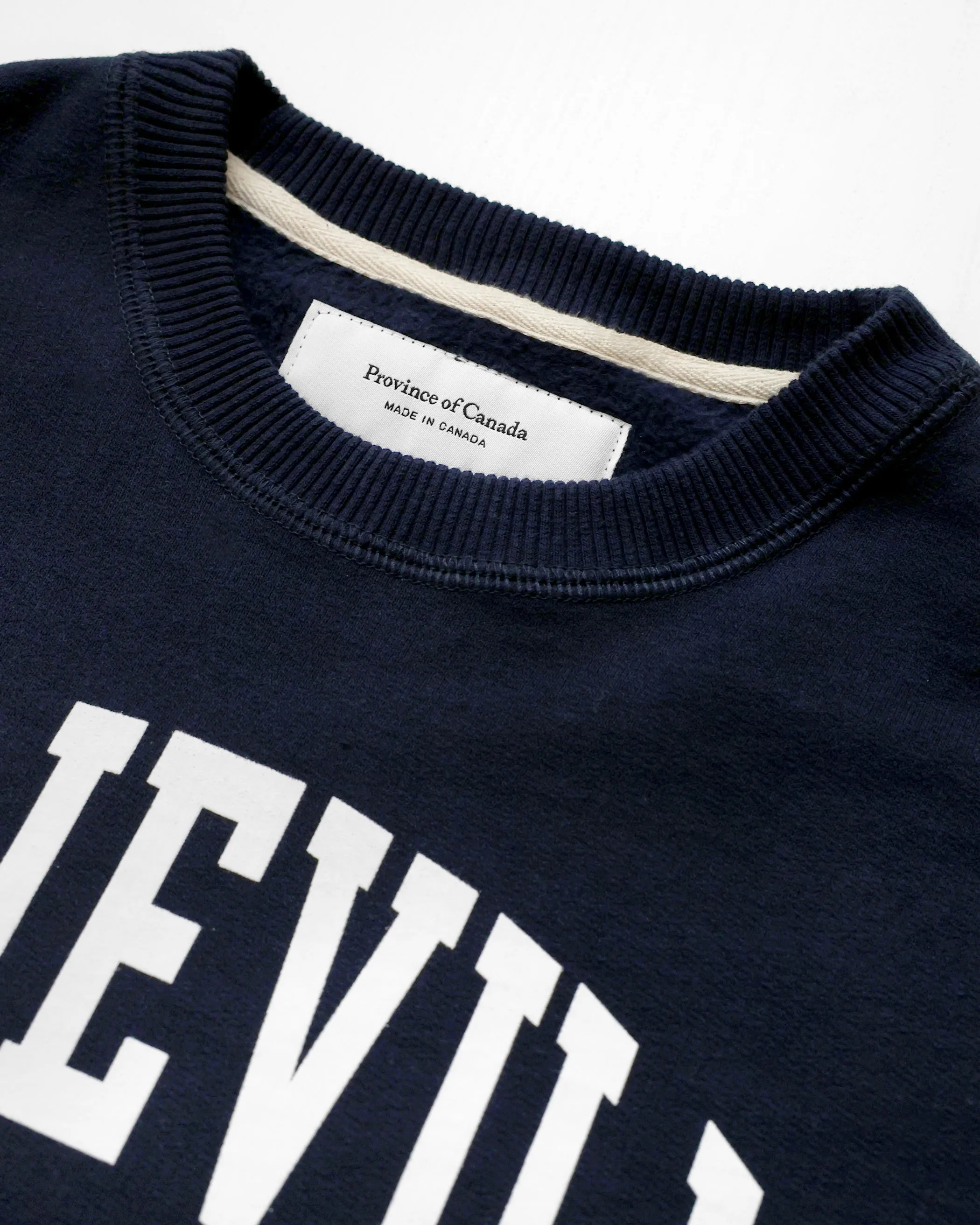 Leslieville Fleece Sweatshirt Navy - Unisex sold by Province of Canada product image thumbnail 5