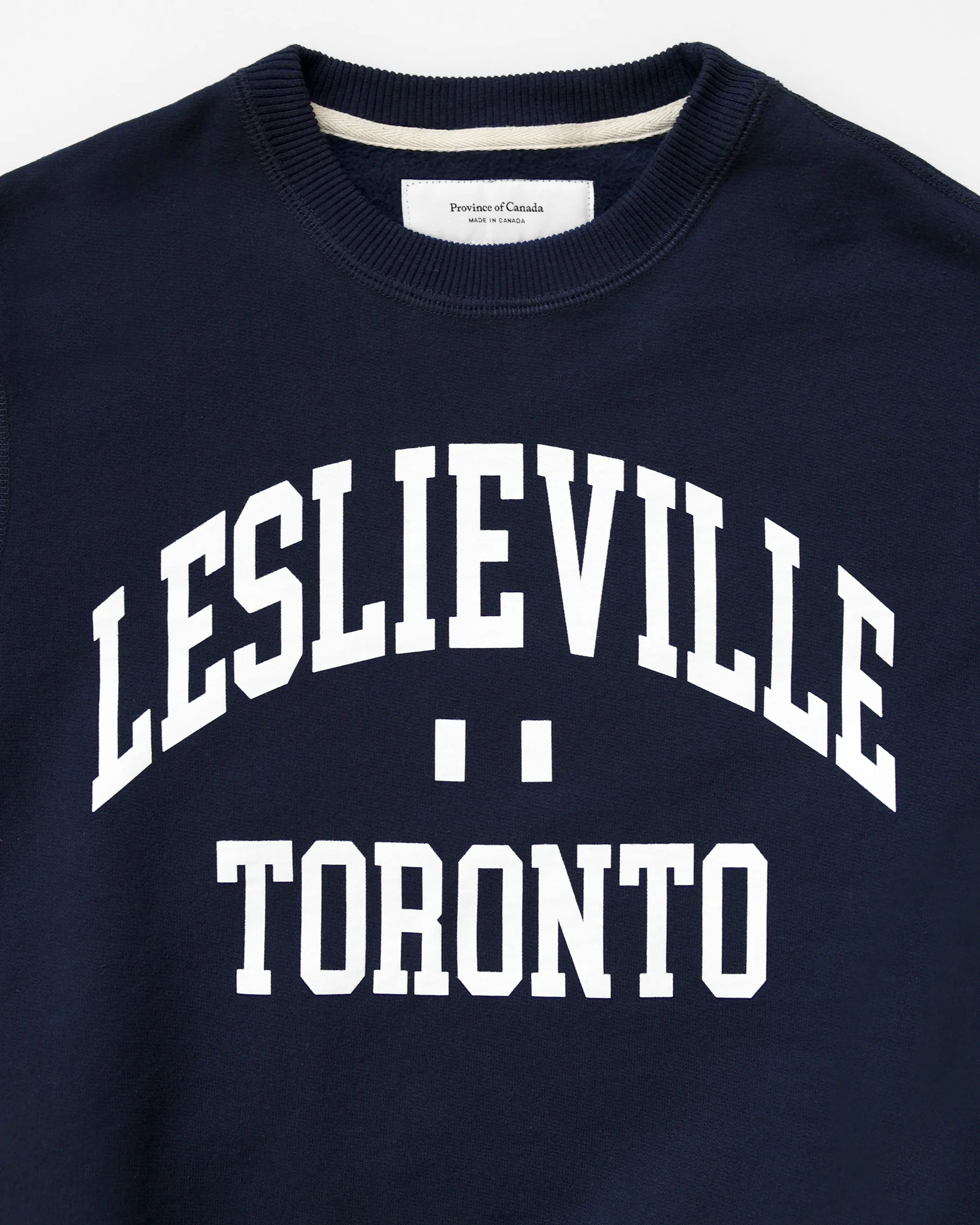 Leslieville Fleece Sweatshirt Navy - Unisex sold by Province of Canada product image thumbnail 4