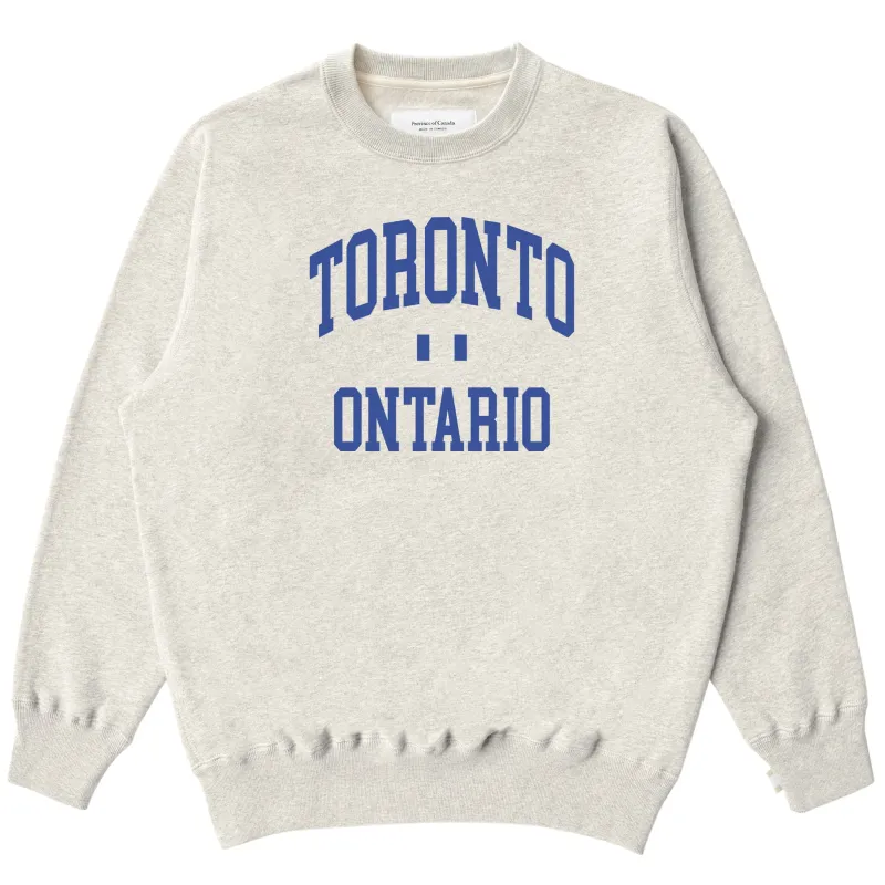 Toronto Fleece Sweatshirt Eggshell - Unisex sold by Province of Canada