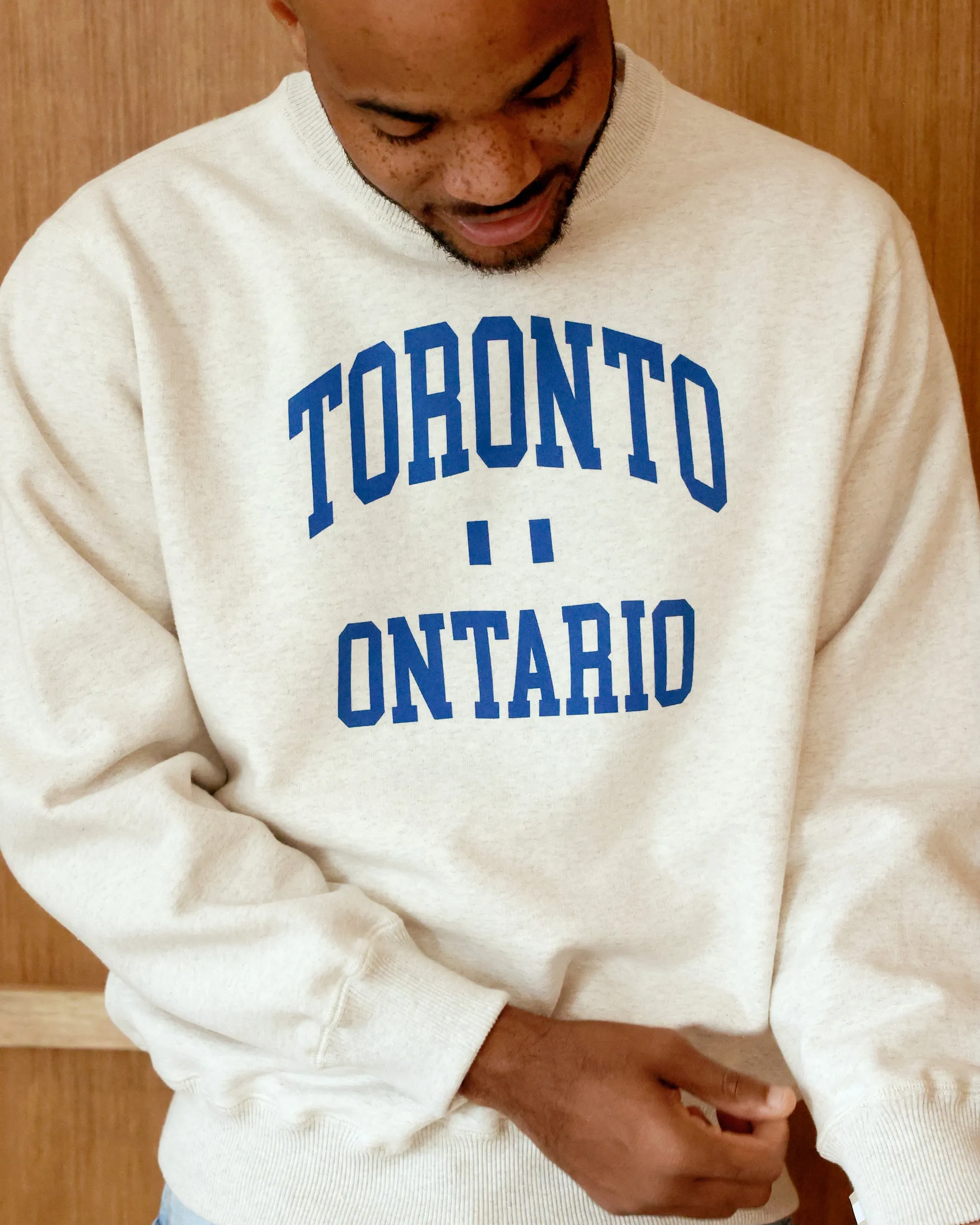 Toronto Fleece Sweatshirt Eggshell - Unisex sold by Province of Canada product image thumbnail 2