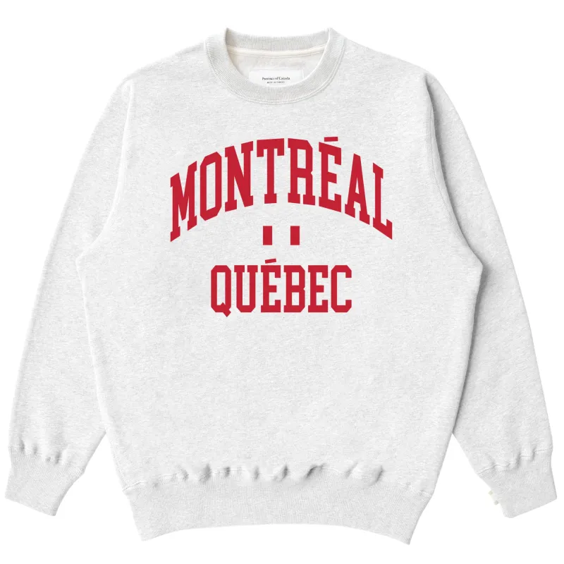 Montreal Fleece Sweatshirt Cloud - Unisex sold by Province of Canada