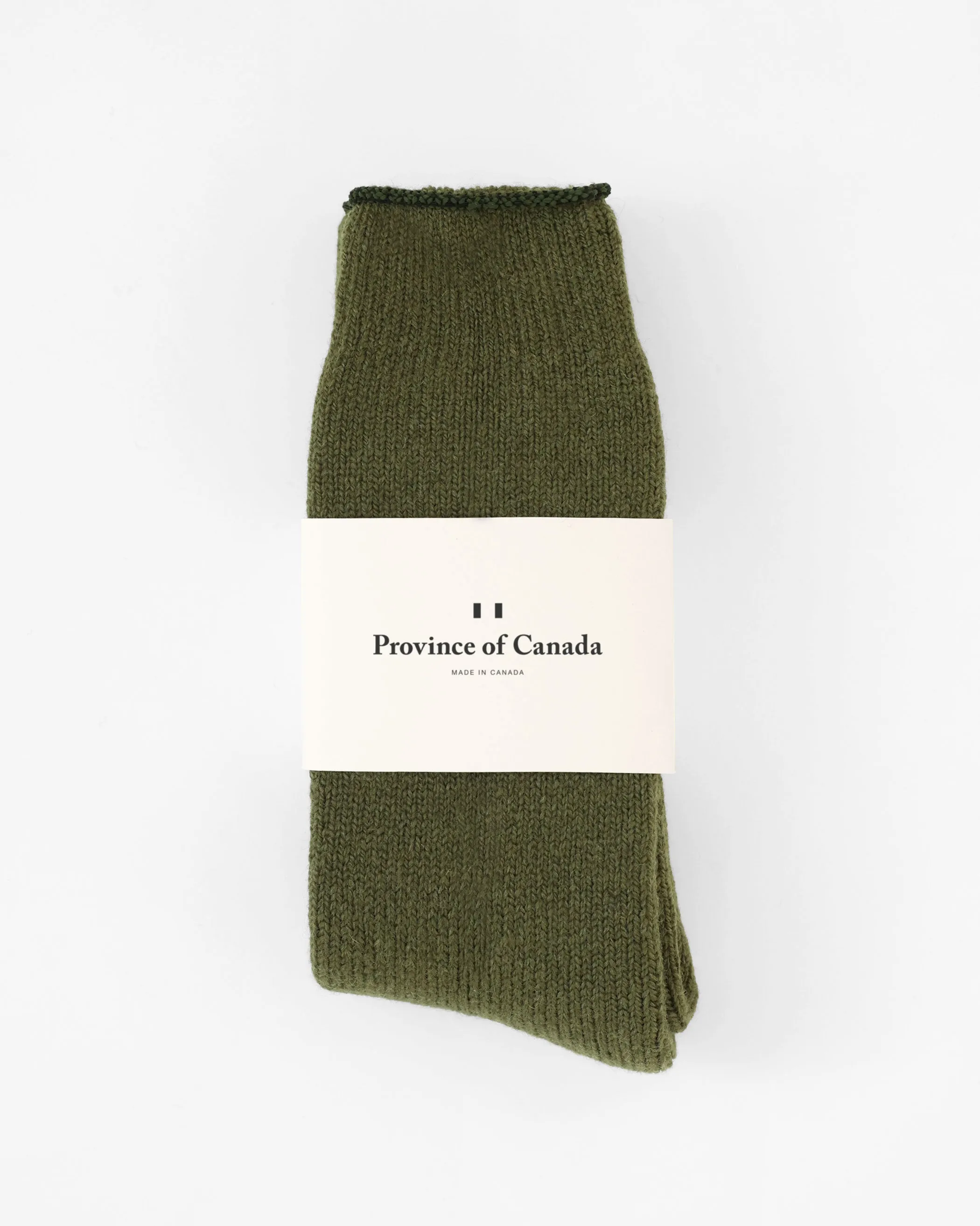 Long Slipper Sock Olive sold by Province of Canada product image thumbnail 2