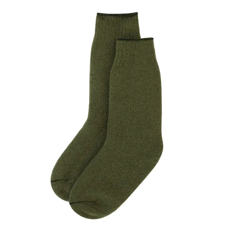 Long Slipper Sock Olive sold by Province of Canada
