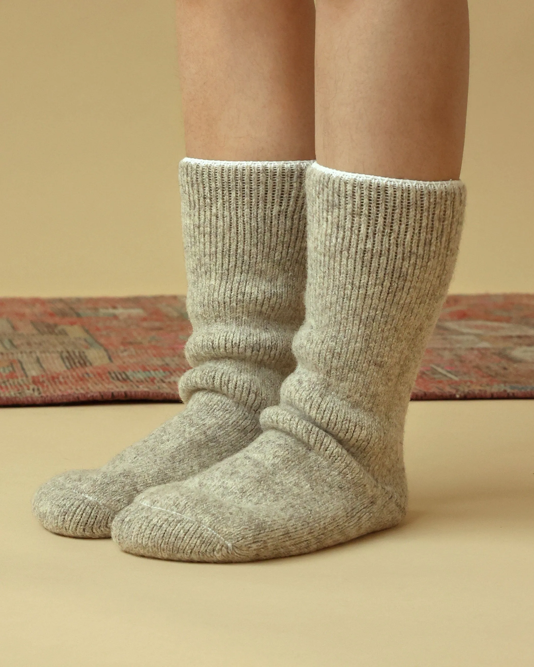 Long Slipper Sock Natural sold by Province of Canada product image thumbnail 5
