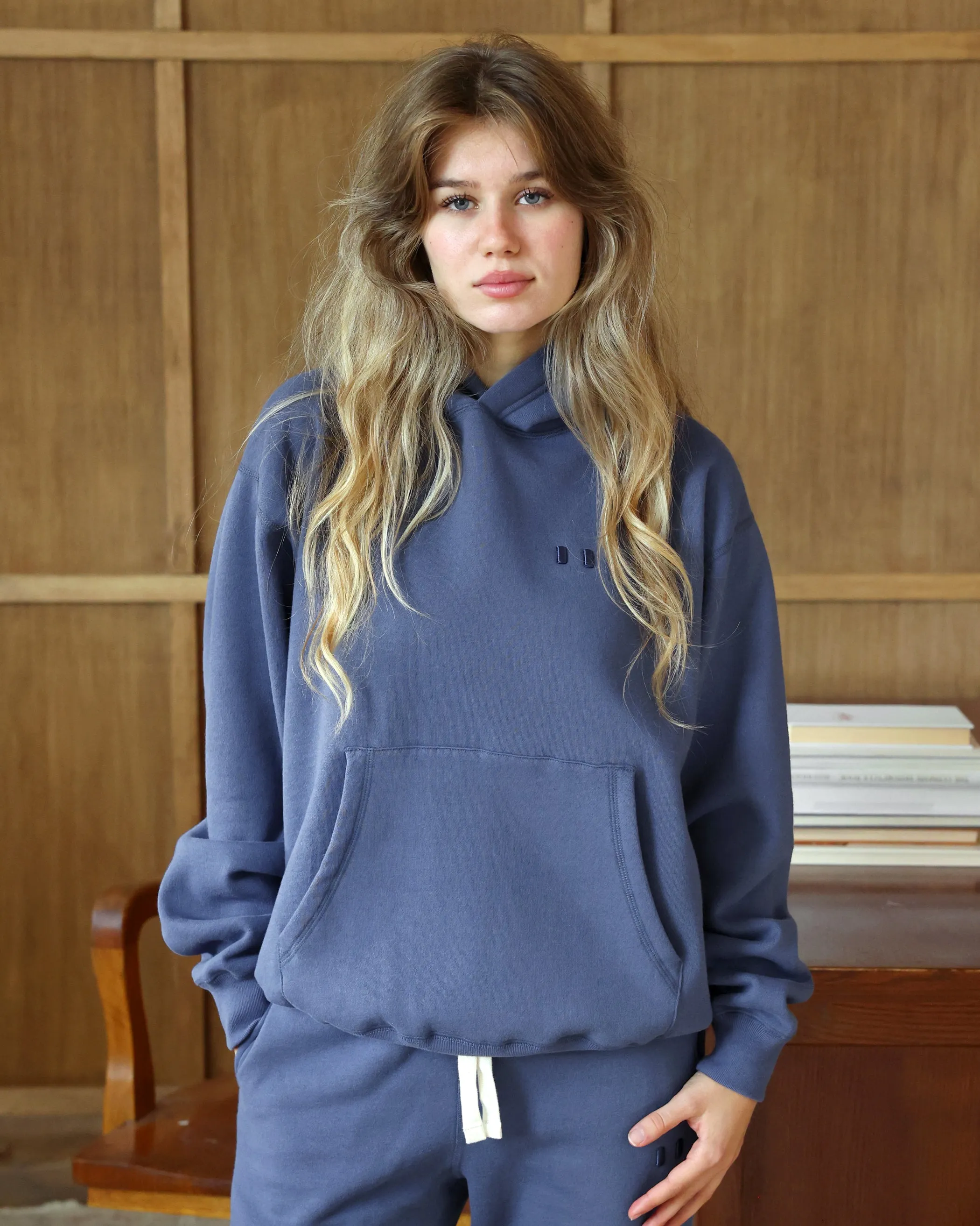 Flag Fleece Hoodie French Blue - Unisex sold by Province of Canada product image thumbnail 2
