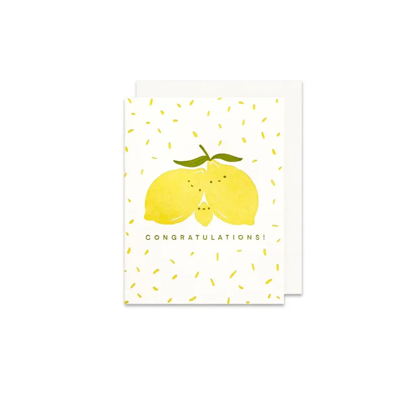 Congrats Lemons Greeting Card sold by Province of Canada