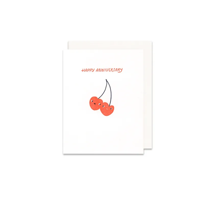 Anniversary Cherries Greeting Card sold by Province of Canada