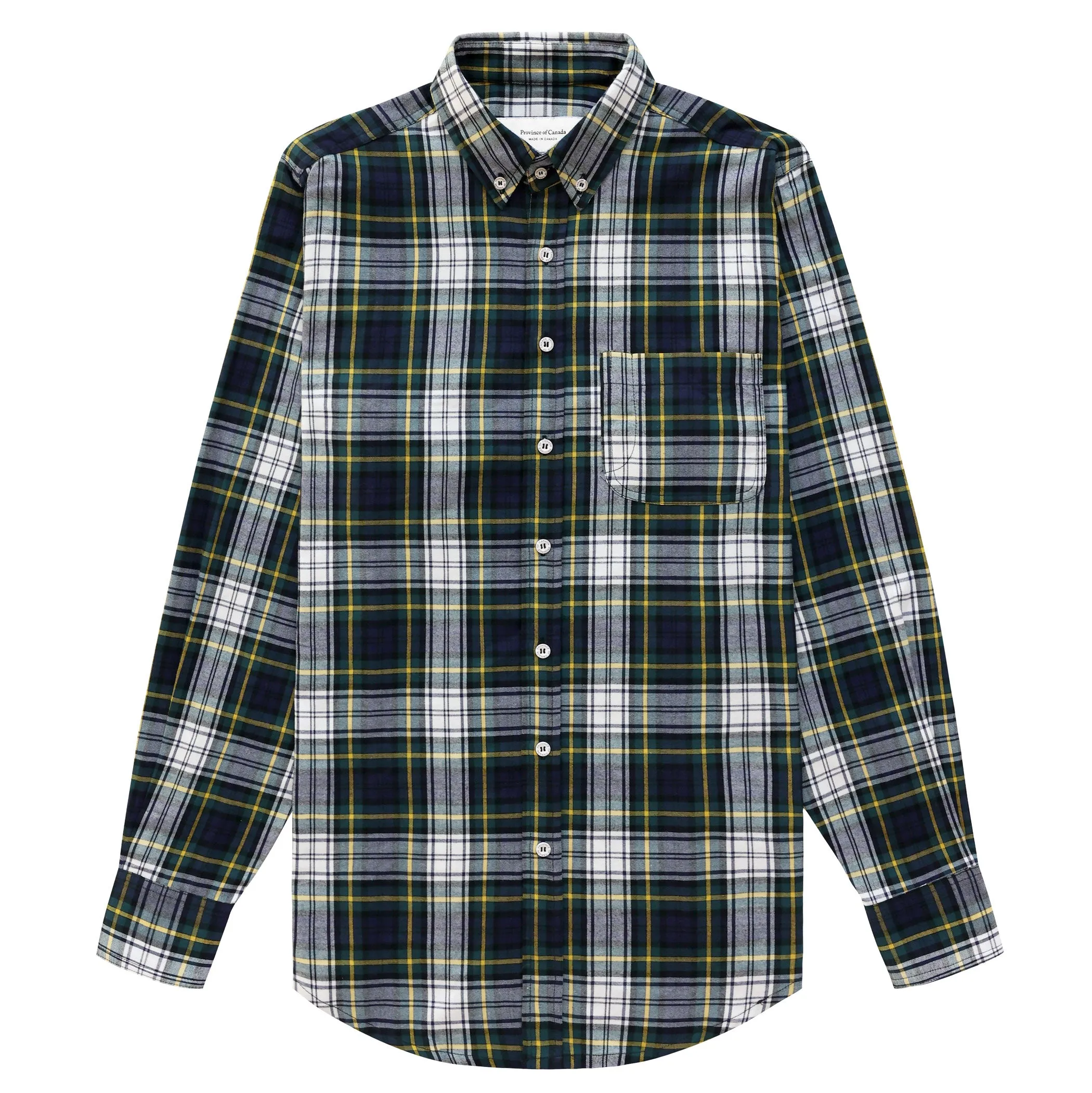 Plaid Flannel Shirt Navy - Unisex sold by Province of Canada