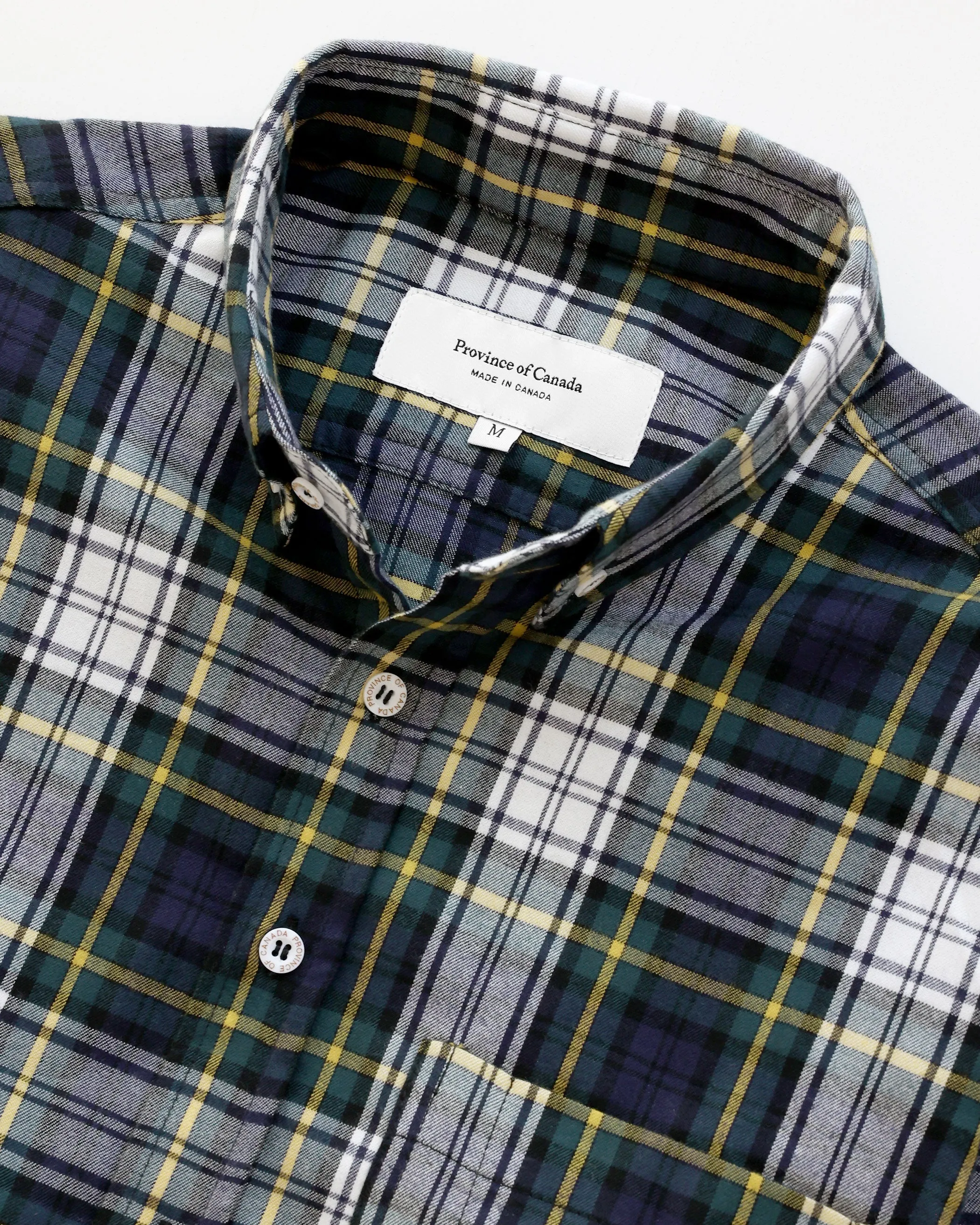 Plaid Flannel Shirt Navy - Unisex sold by Province of Canada product image thumbnail 4