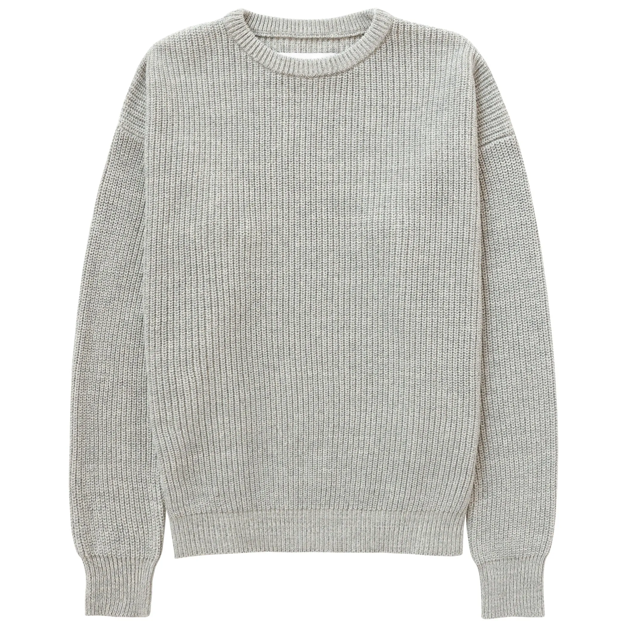 Cotton Knit Sweater Heather Grey - Unisex sold by Province of Canada