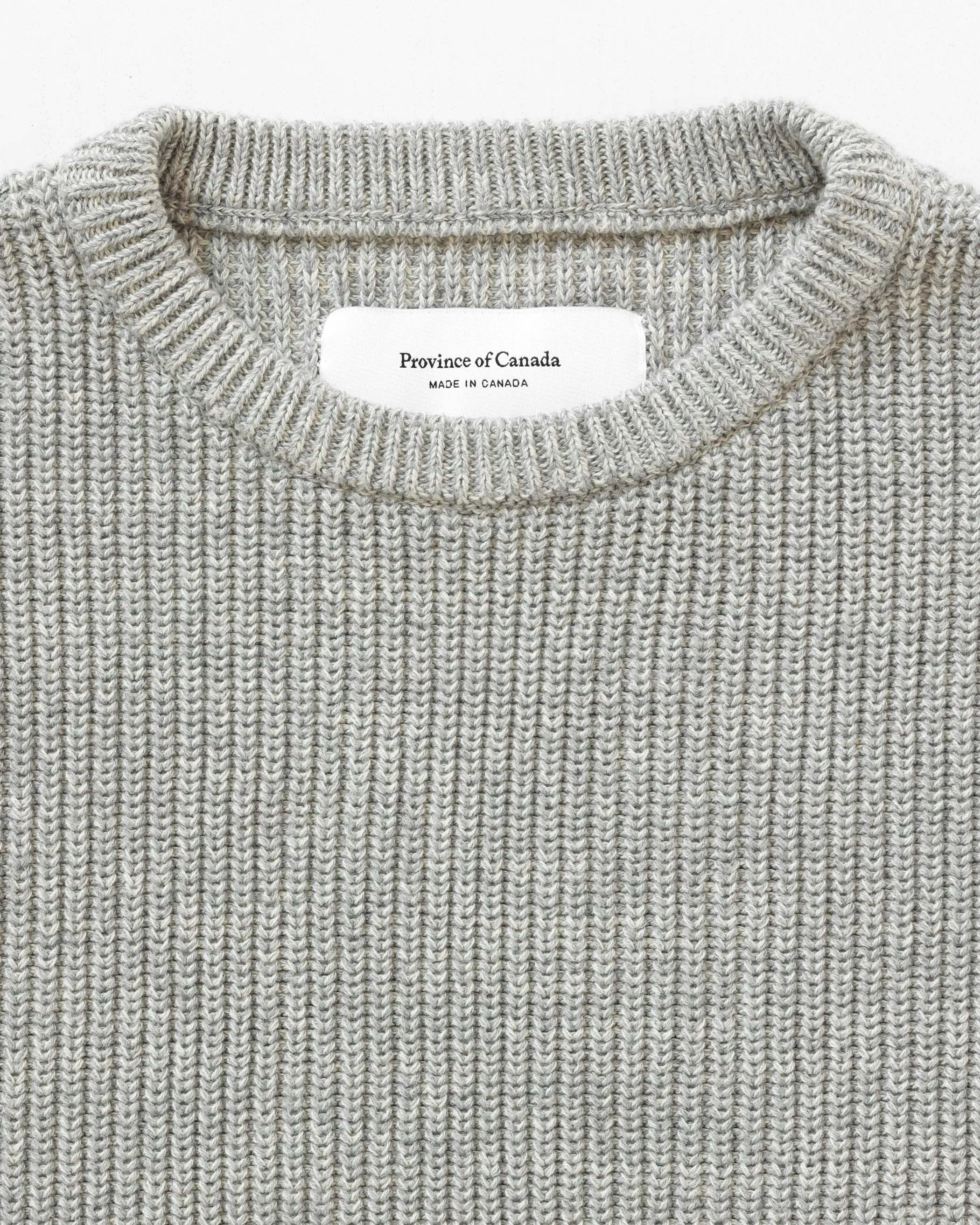 Cotton Knit Sweater Heather Grey - Unisex sold by Province of Canada product image thumbnail 4
