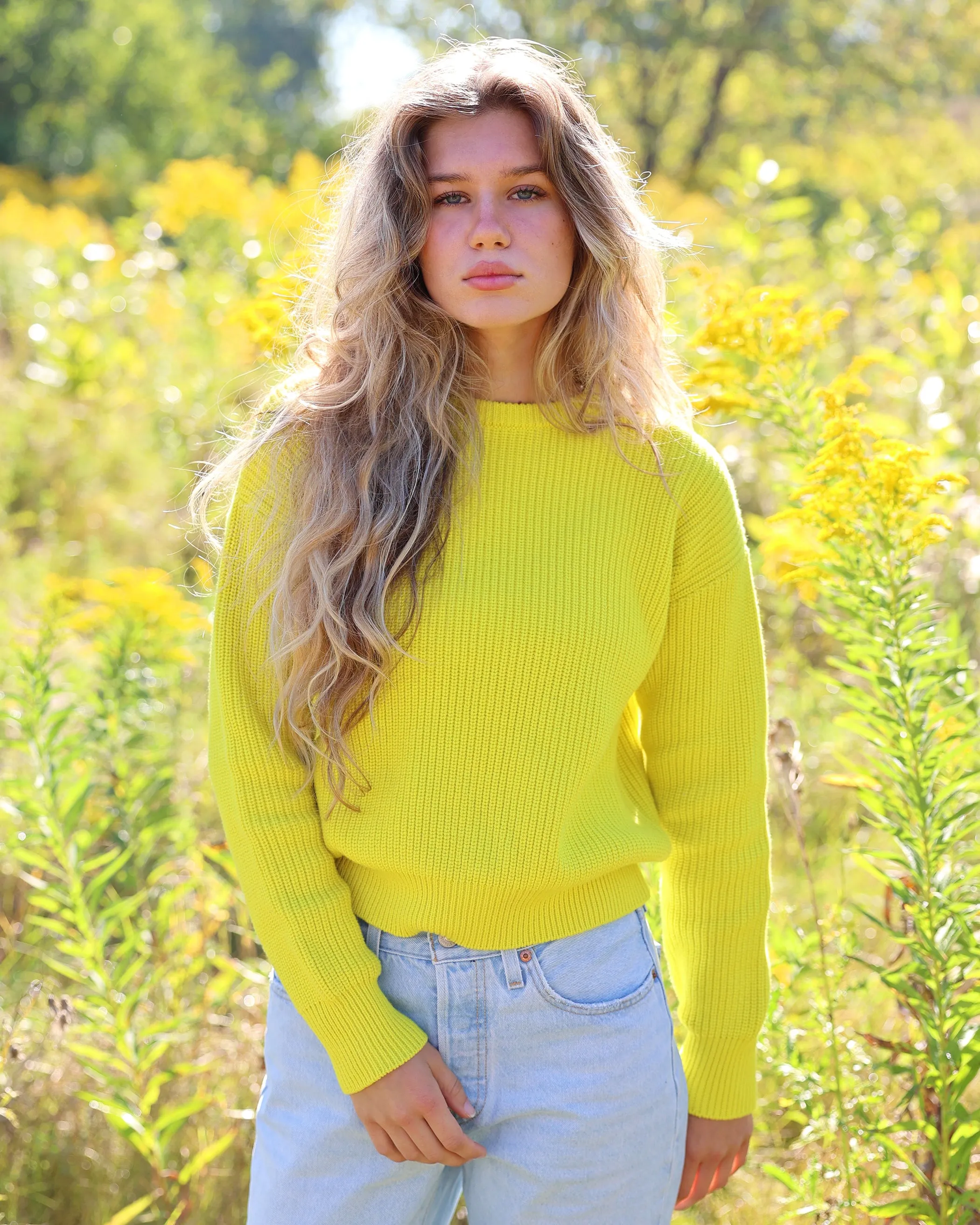 Cotton Knit Sweater Citrus - Unisex sold by Province of Canada product image thumbnail 2