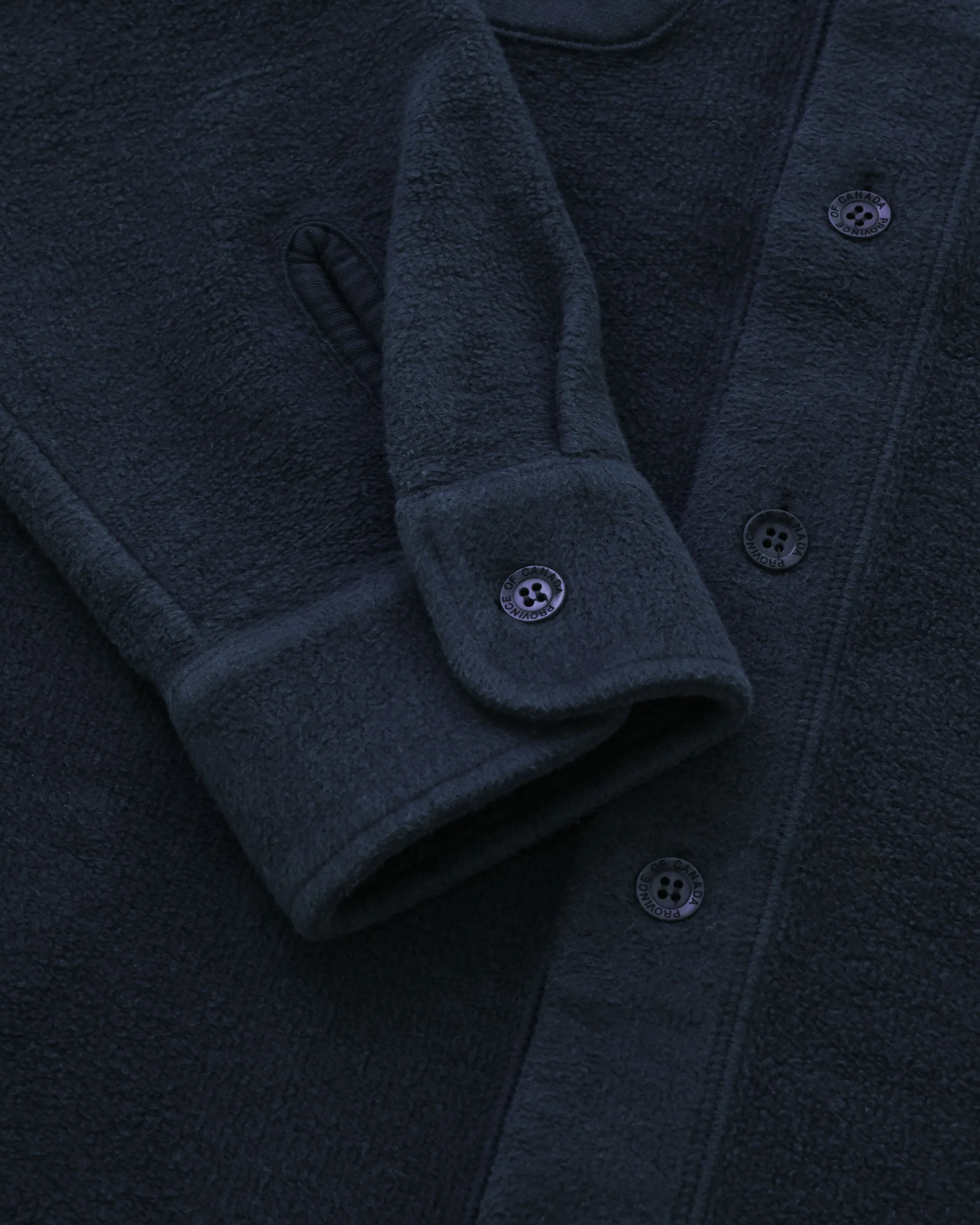 Reverse Fleece Overshirt Navy - Unisex sold by Province of Canada product image thumbnail 5