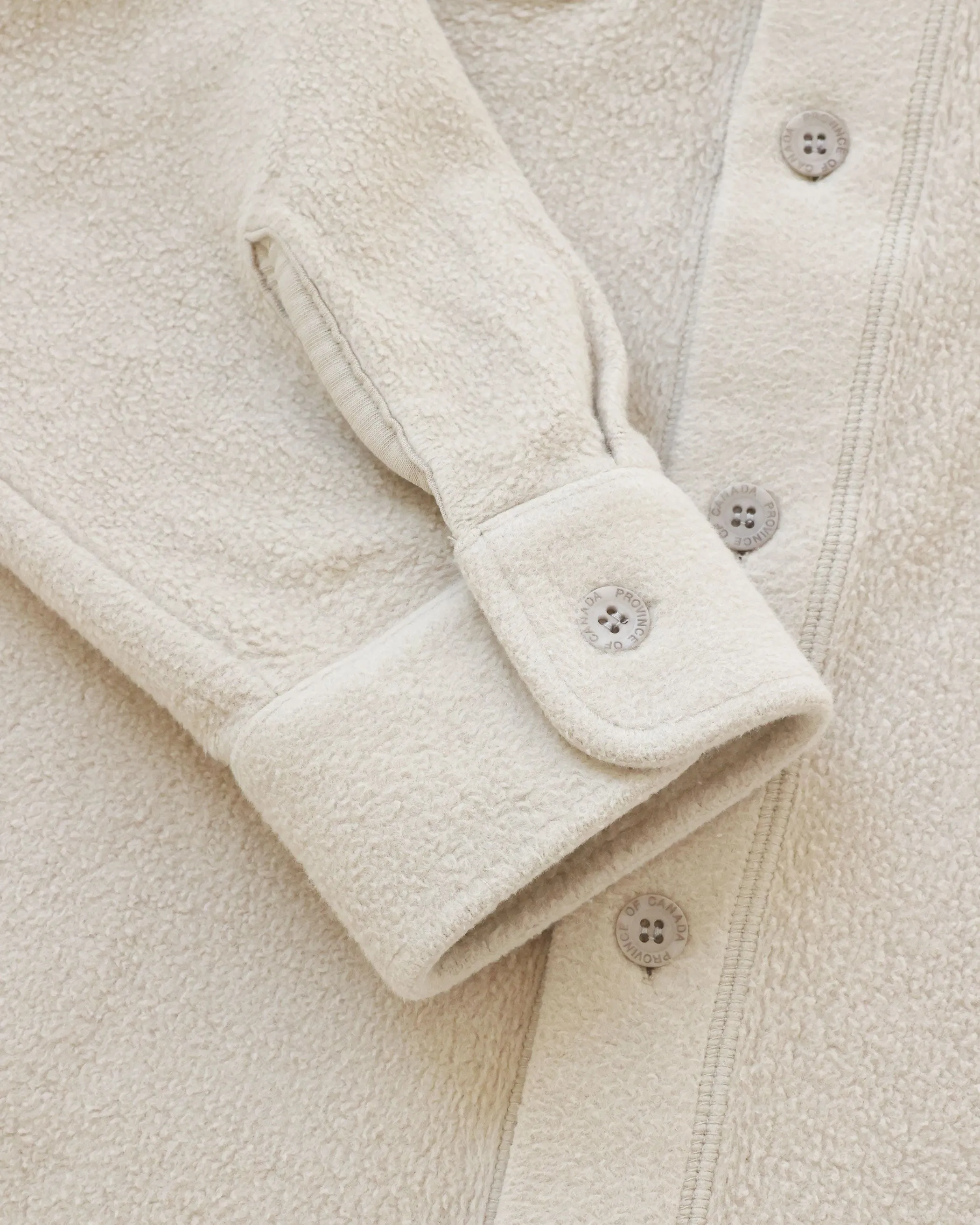 Reverse Fleece Overshirt Sand - Unisex sold by Province of Canada product image thumbnail 5
