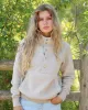 Reverse Fleece Pullover Sand - Unisex sold by Province of Canada