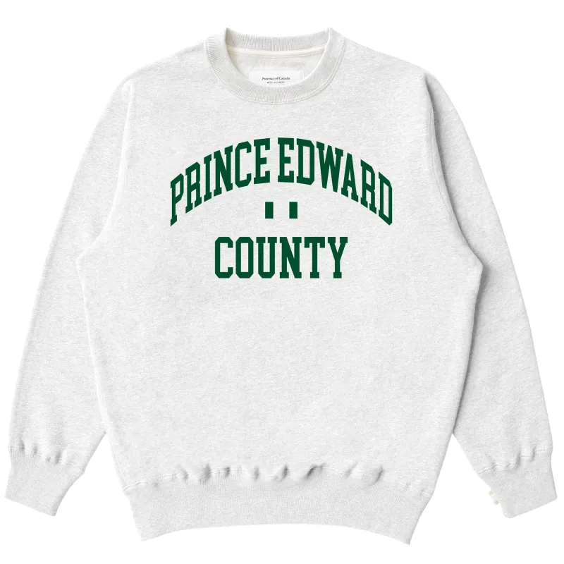 Prince Edward County Fleece Sweatshirt Cloud - Unisex sold by Province of Canada