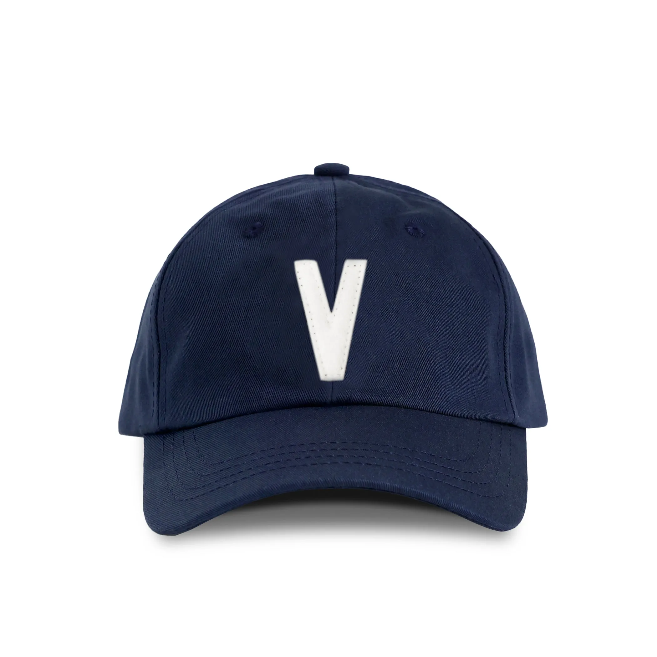 Letter V Baseball Hat Navy sold by Province of Canada