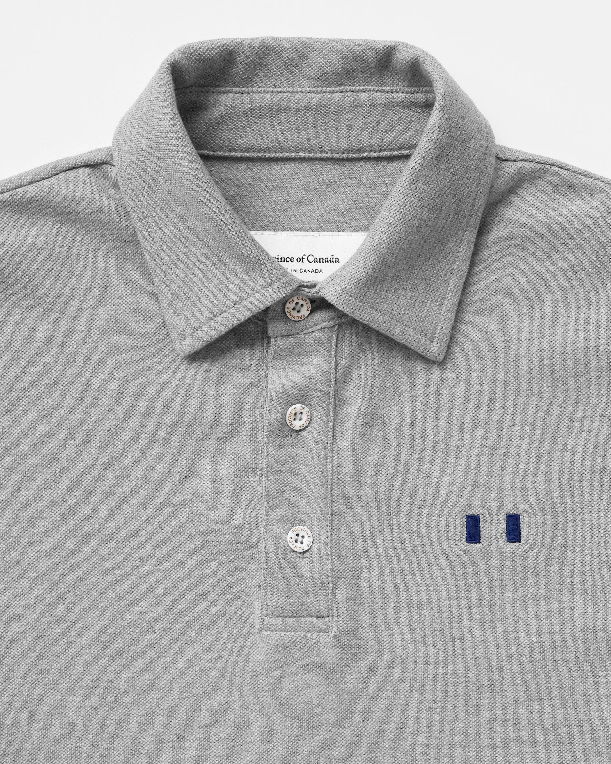 Flag Polo Shirt Heather Grey - Unisex sold by Province of Canada product image thumbnail 4