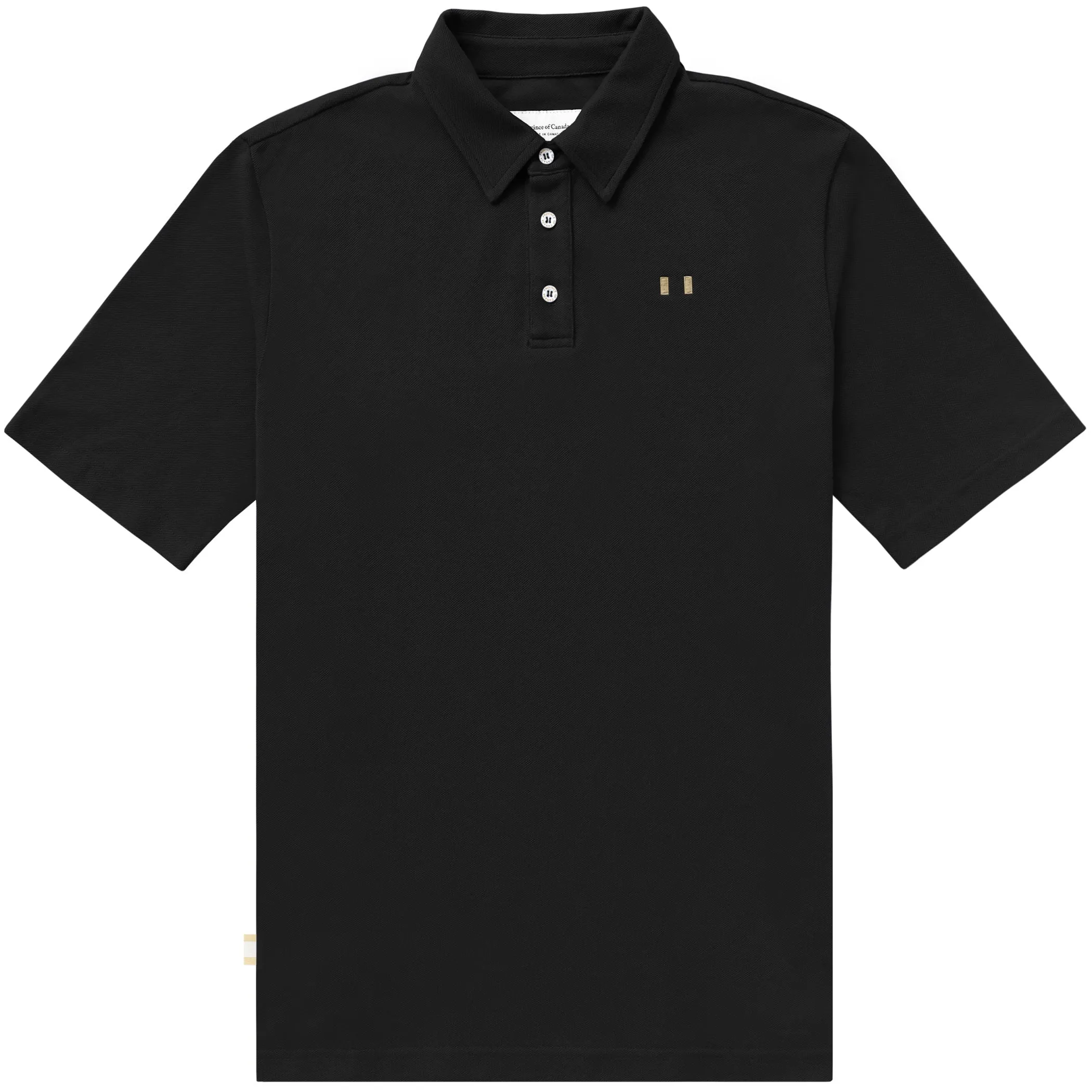 Flag Polo Shirt Black - Unisex sold by Province of Canada