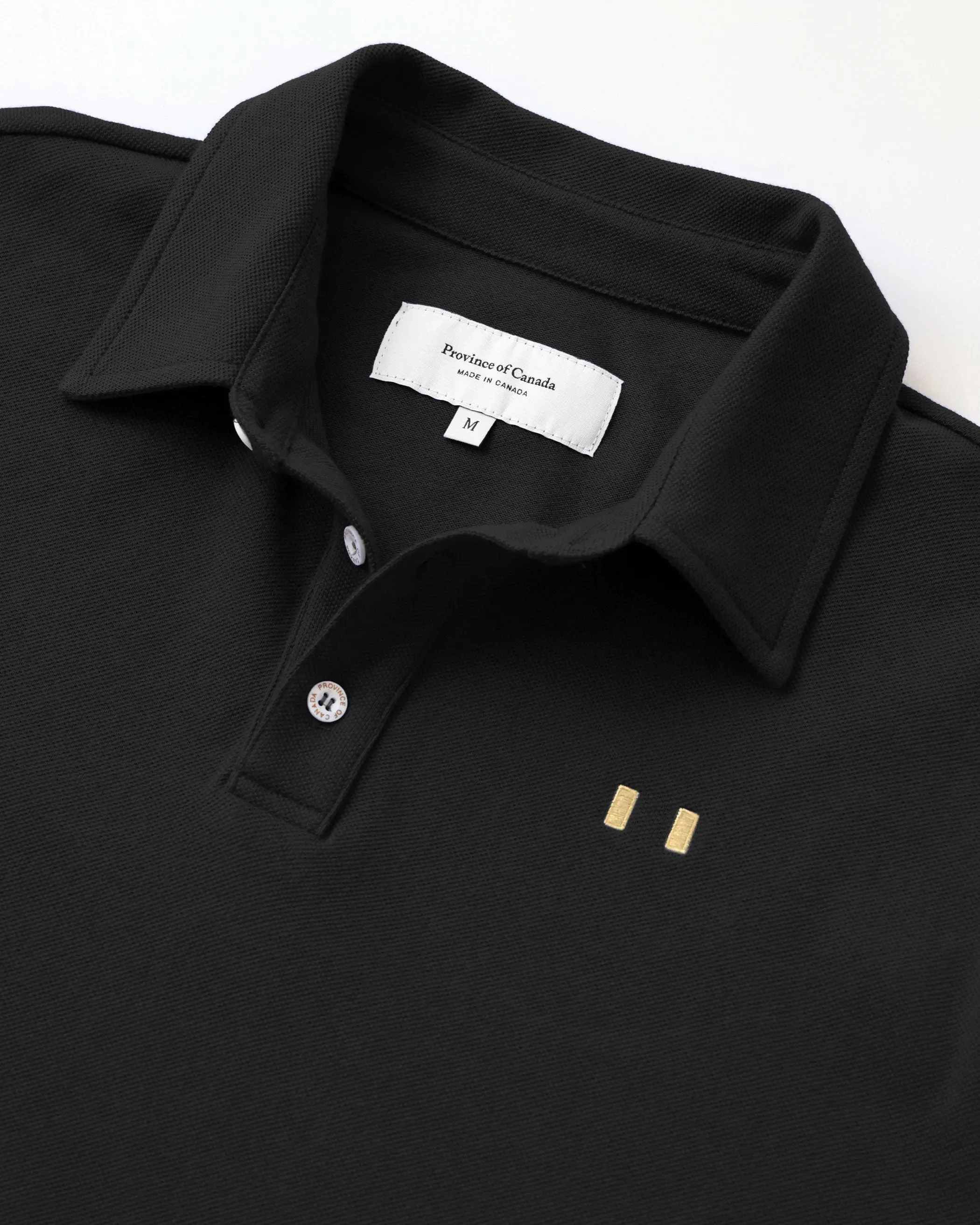 Flag Polo Shirt Black - Unisex sold by Province of Canada product image thumbnail 5