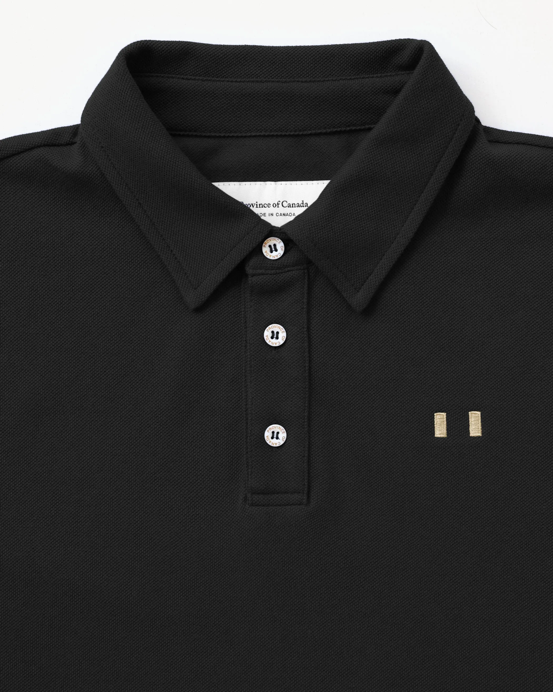 Flag Polo Shirt Black - Unisex sold by Province of Canada product image thumbnail 4
