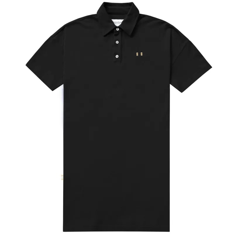 Flag Polo Boyfriend Dress Black sold by Province of Canada