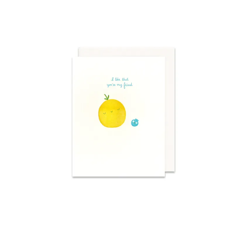 Orange and Blueberry Greeting Card sold by Province of Canada