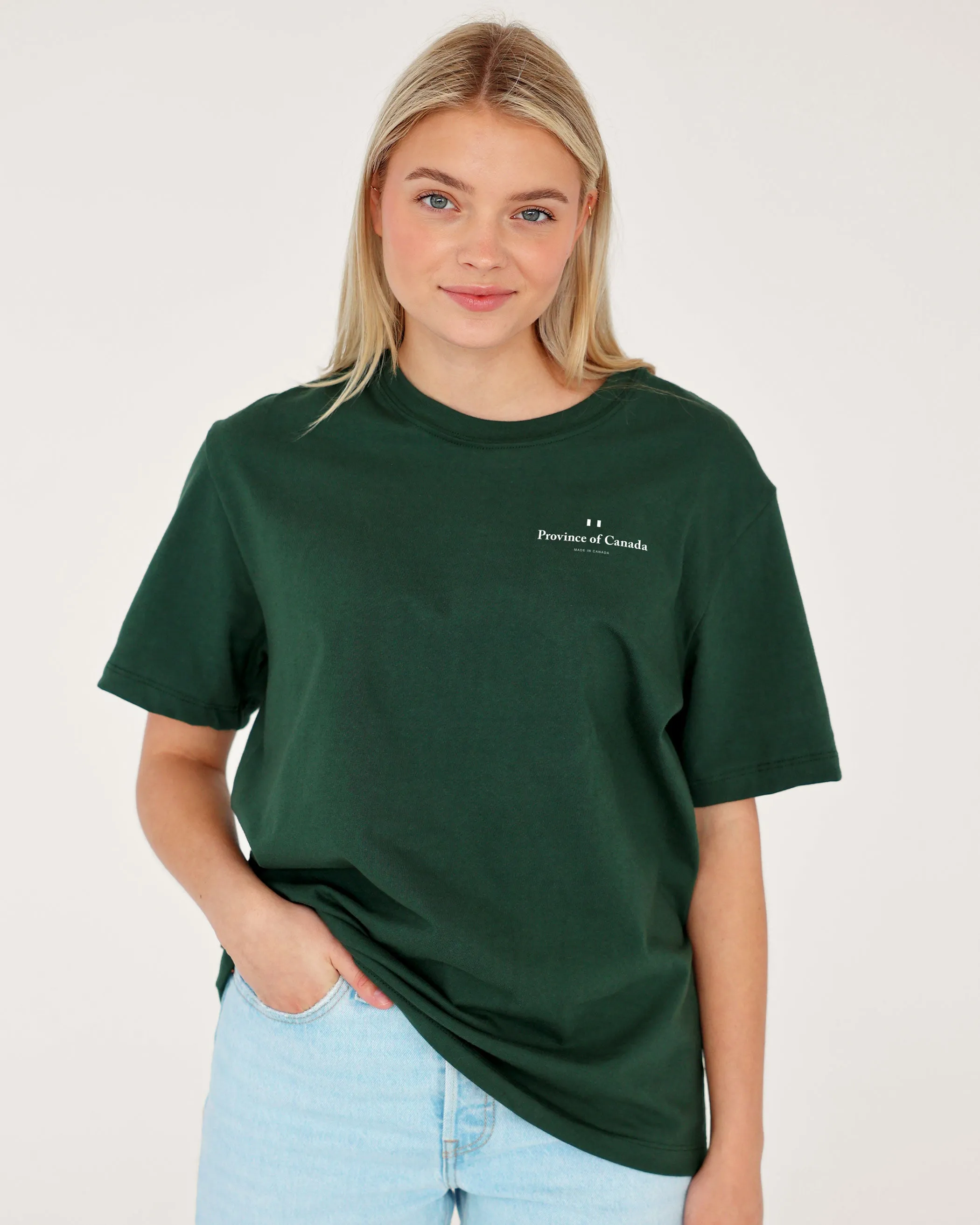 Left Chest Logo Tee Forest - Unisex sold by Province of Canada product image thumbnail 3