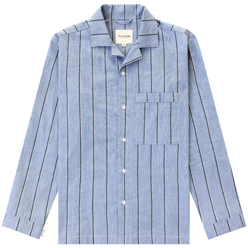 Original - Pyjama Shirt Blue Stripe - Unisex sold by Province of Canada