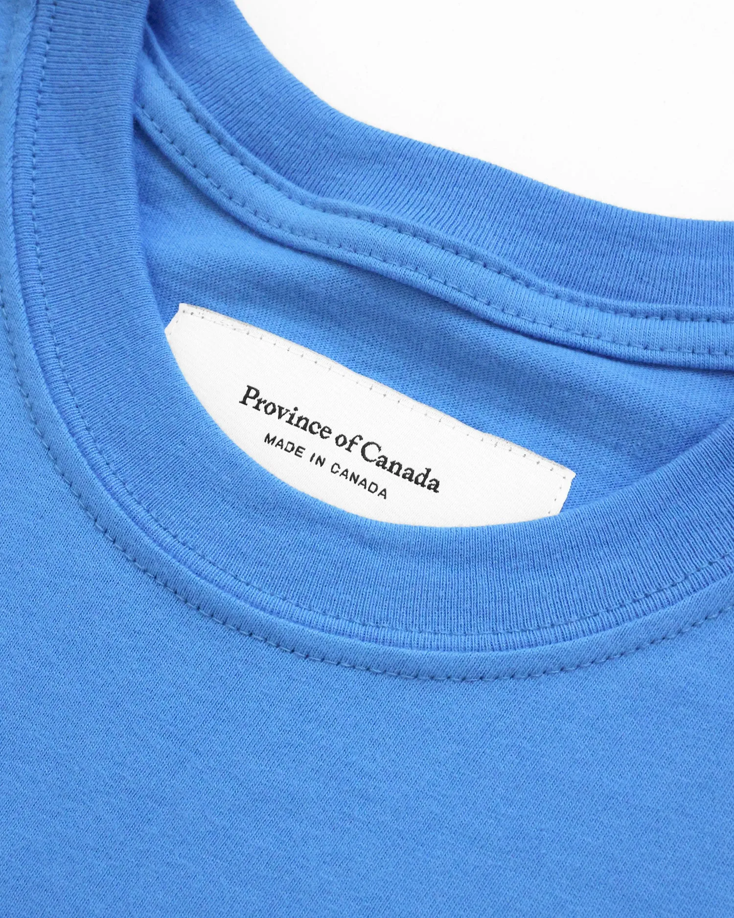 Monday Long Sleeve Crop Top Super Blue sold by Province of Canada product image thumbnail 5
