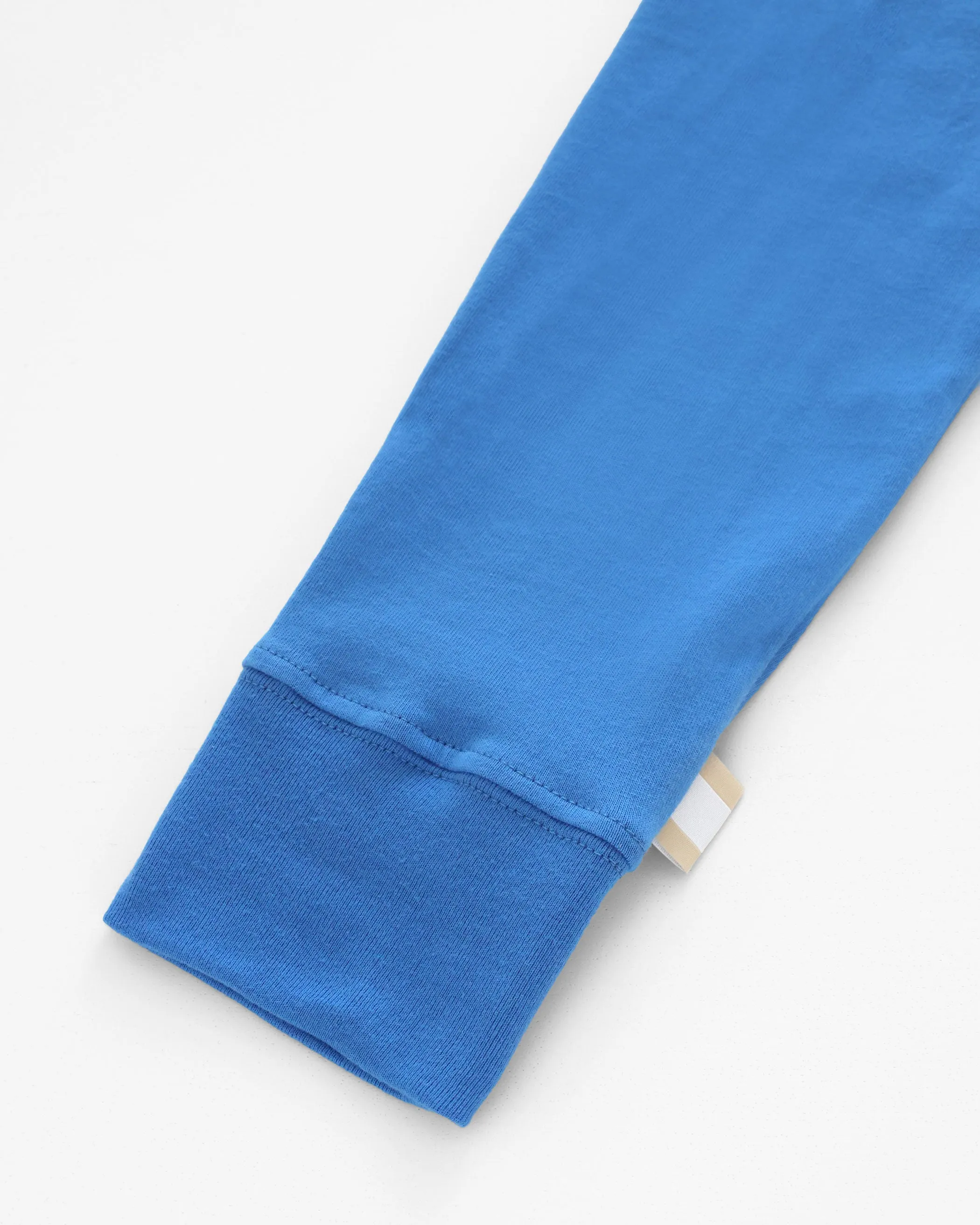 Monday Long Sleeve Crop Top Super Blue sold by Province of Canada product image thumbnail 4