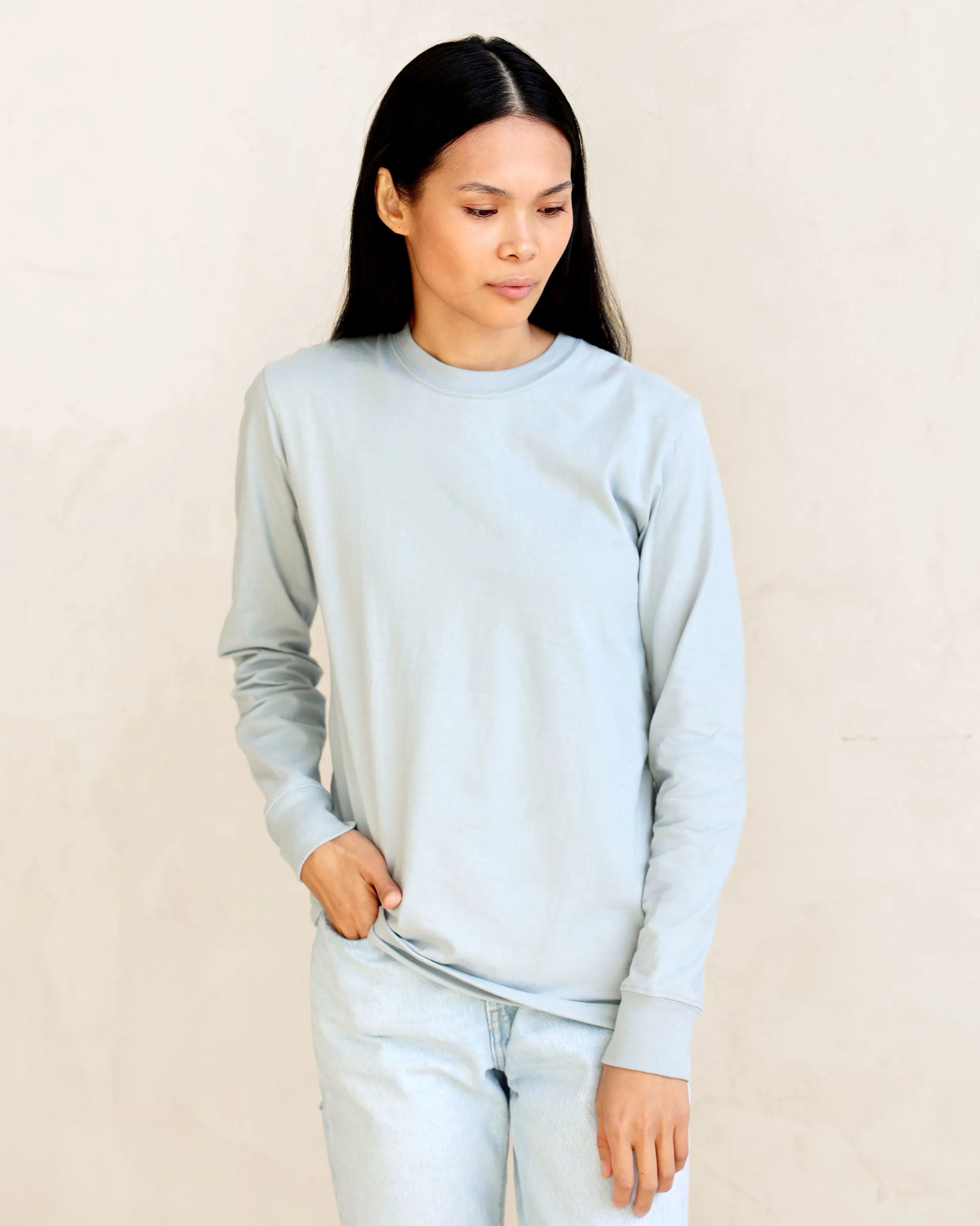 Monday Long Sleeve Tee Blueish - Unisex sold by Province of Canada product image thumbnail 3